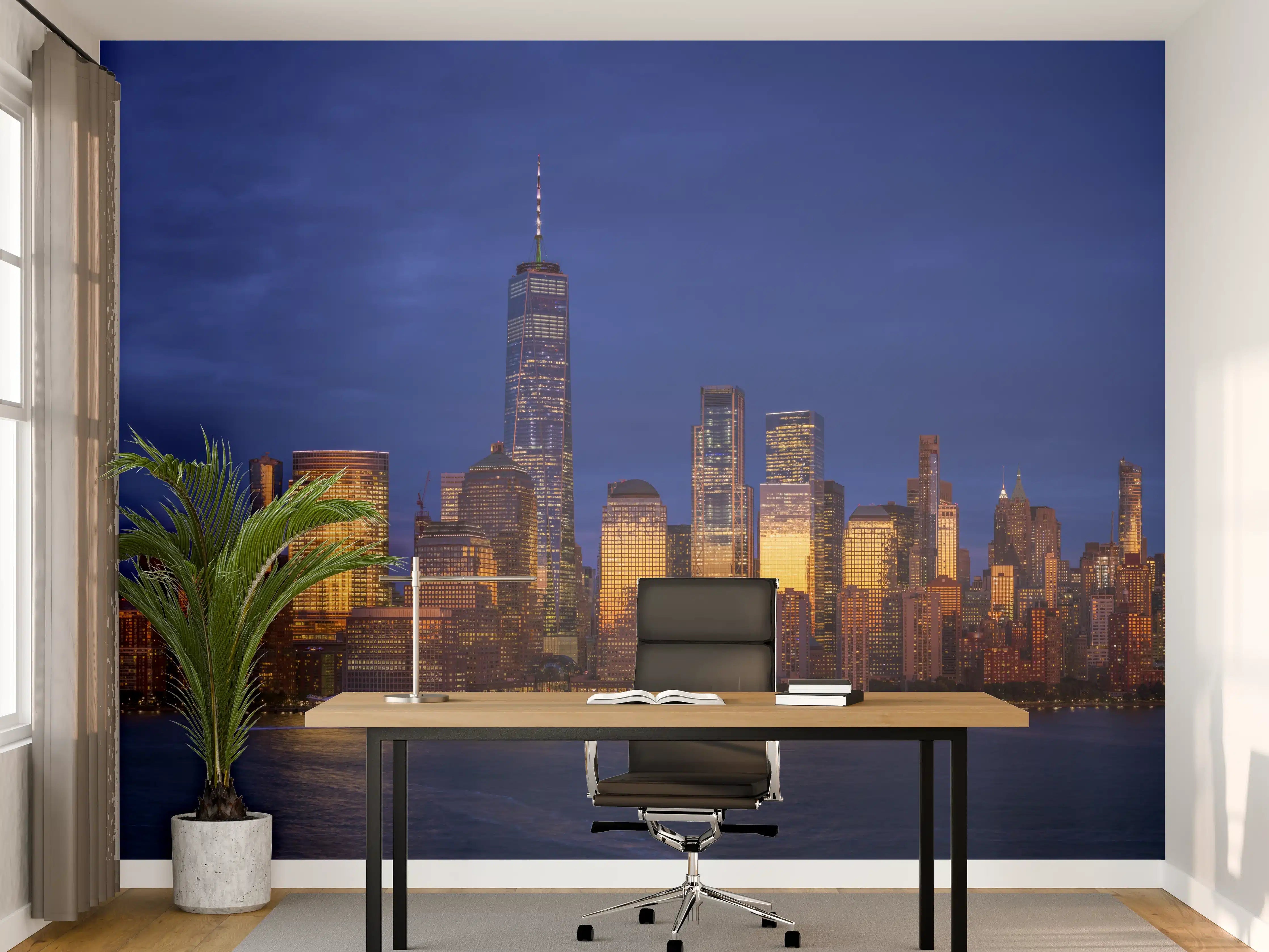 Büro Wandgestaltung - Blick auf die Skyline von Manhattan