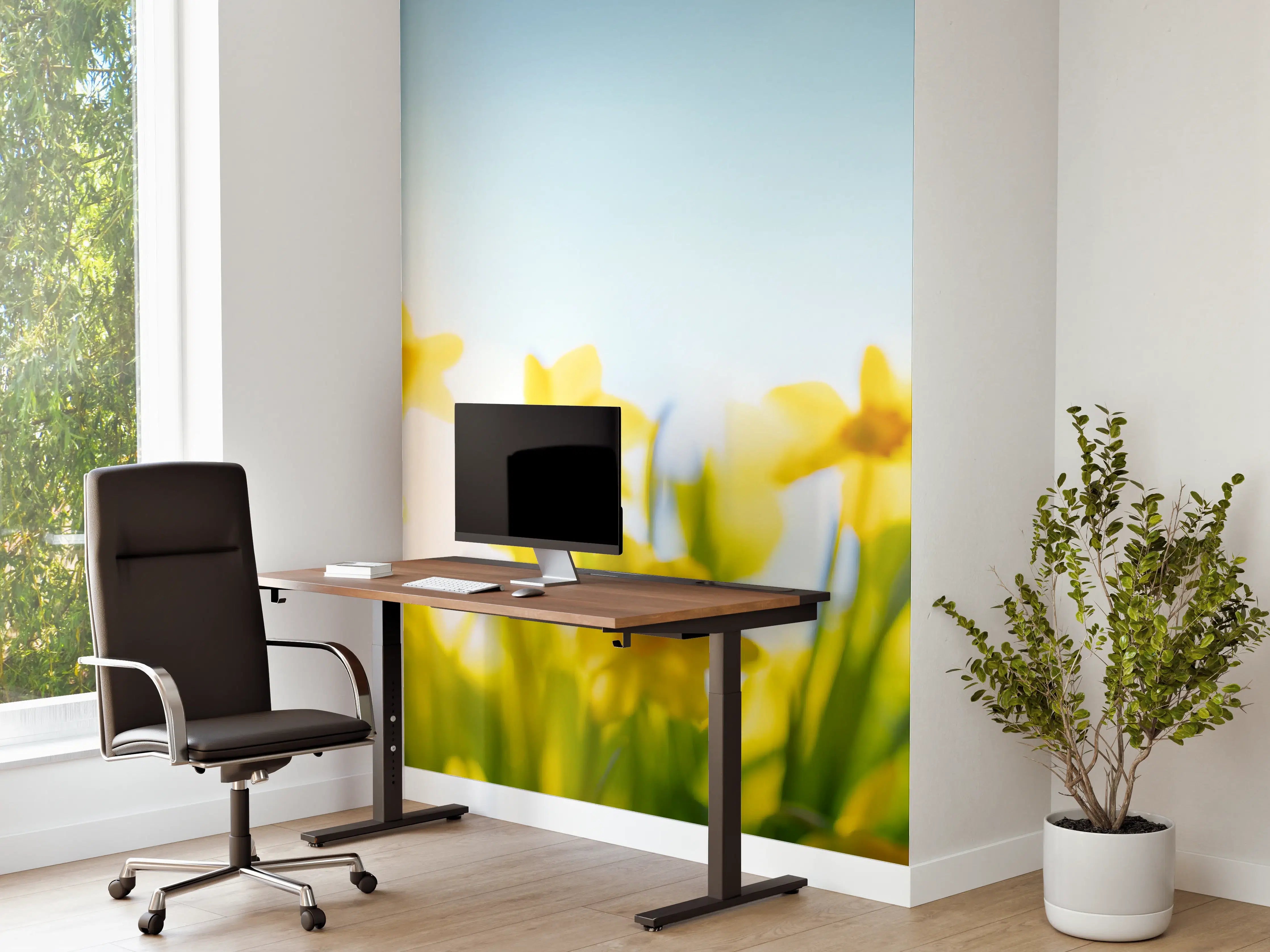 Büro Wandgestaltung - Blühende Frühlings-Narzissen