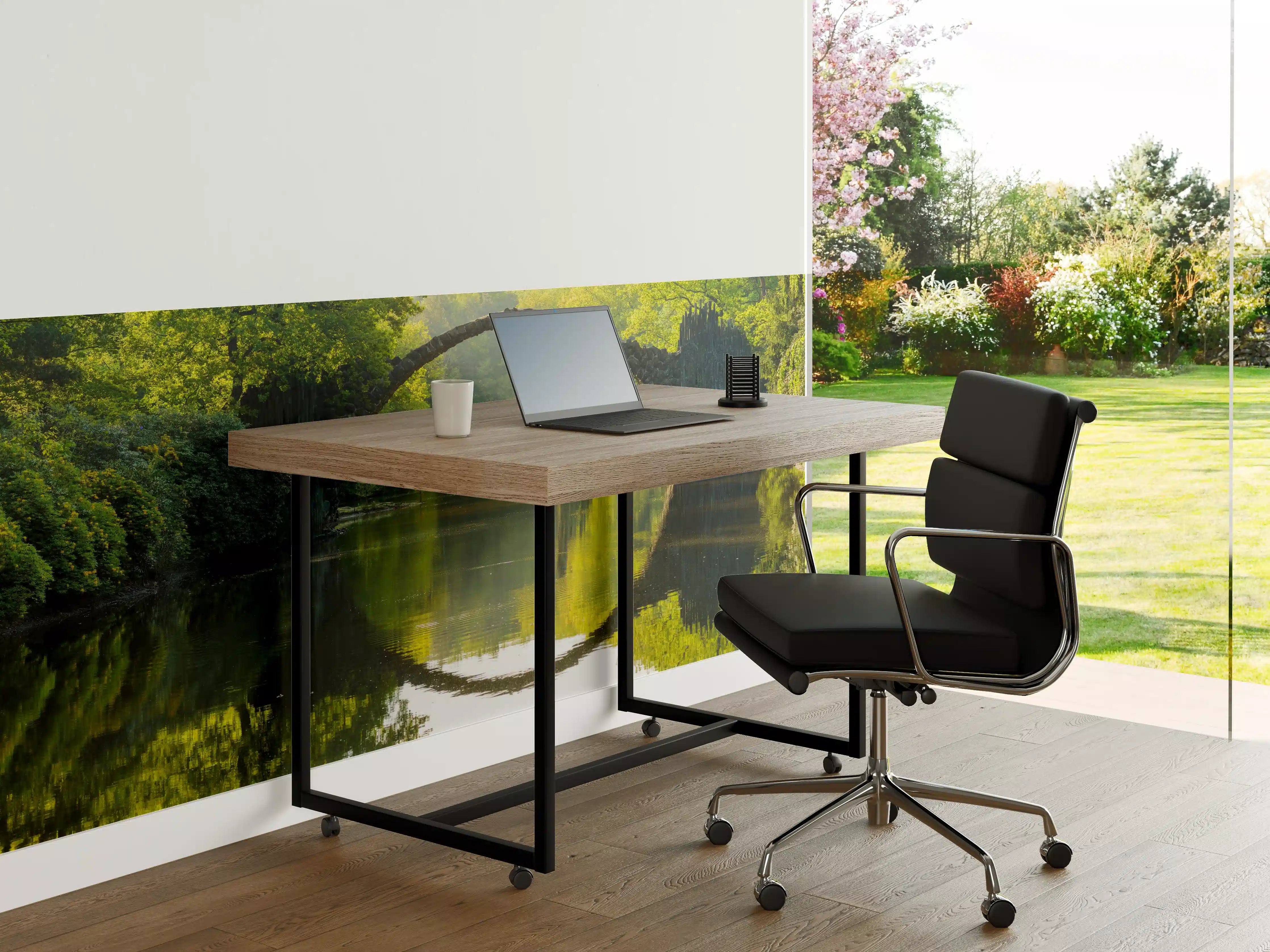 Büro Wandgestaltung - Blühende Rhododendren - Park in Kromlau