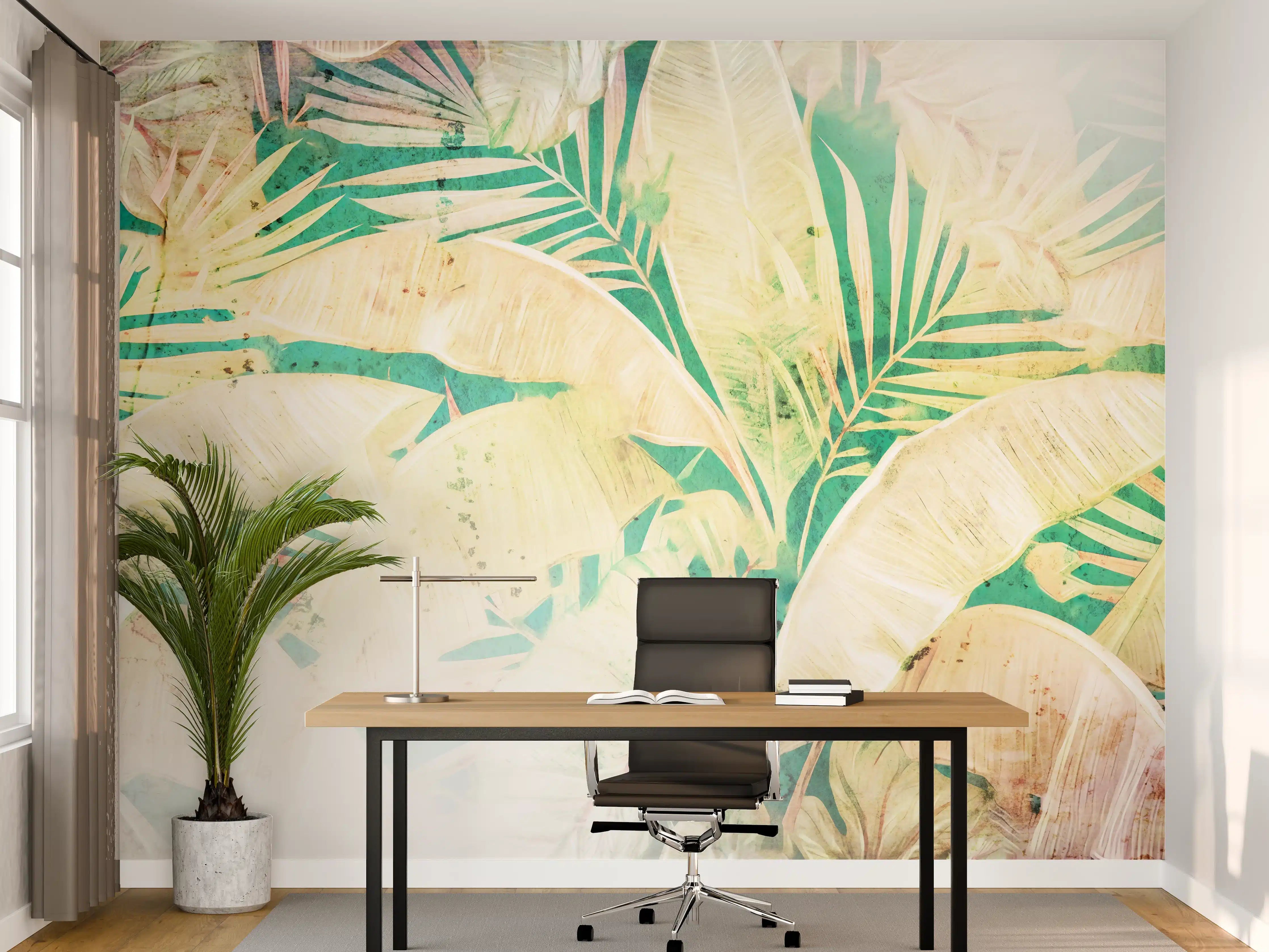 Büro Wandgestaltung - Blumen Portait