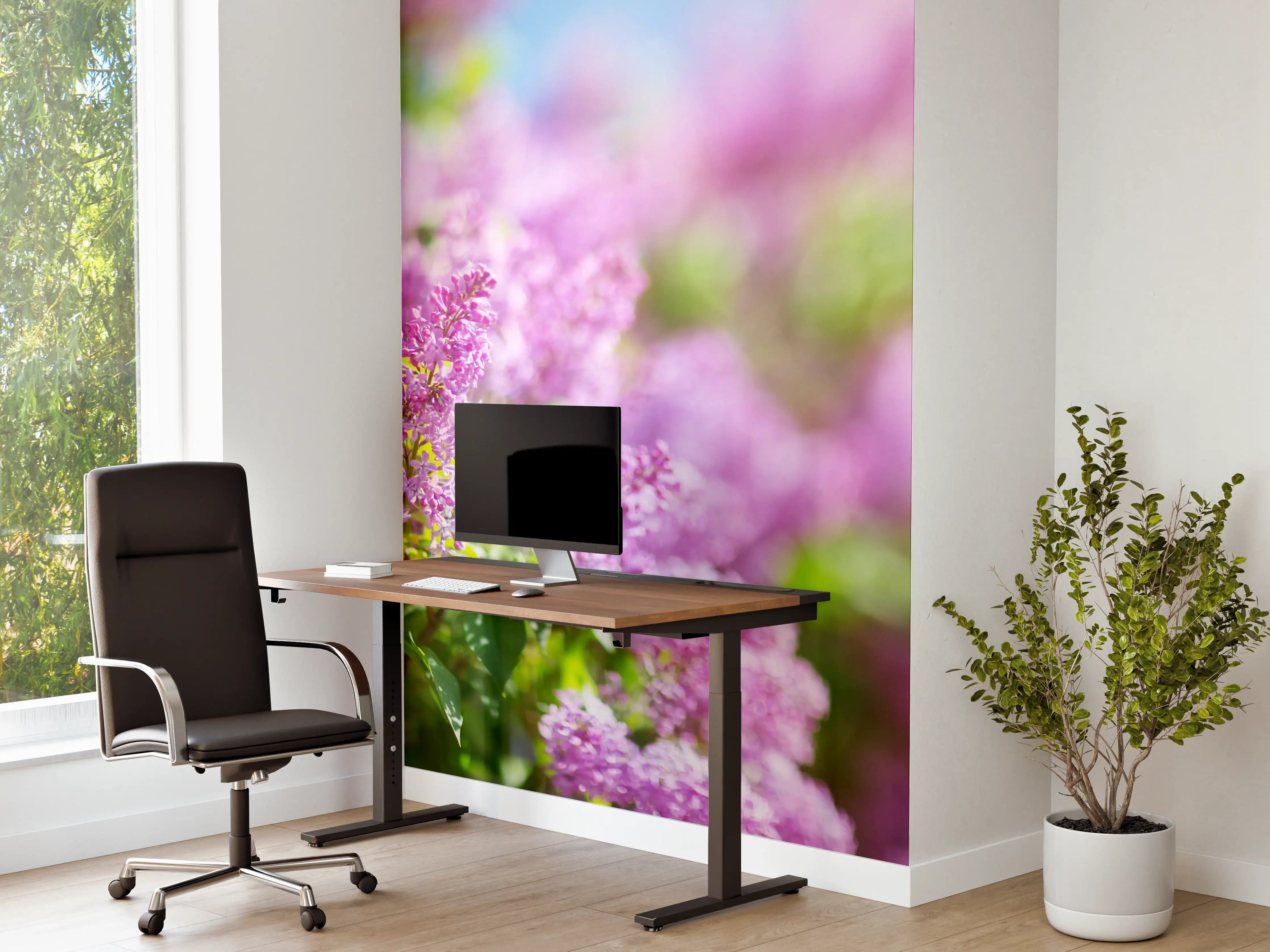 Büro Wandgestaltung - Blumen blühen auf im Frühling