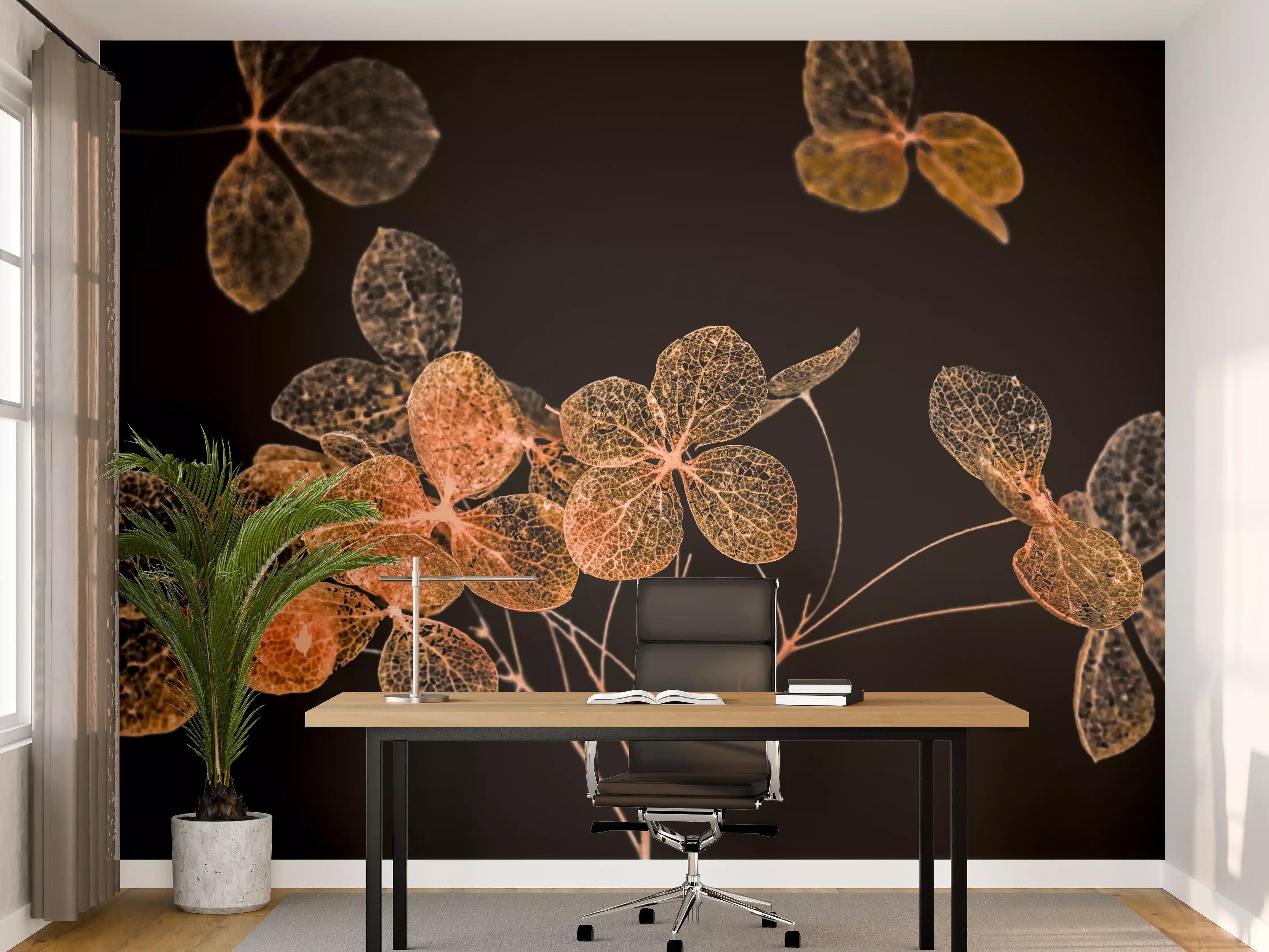 Büro Wandgestaltung - Blumen im Detail - grafik