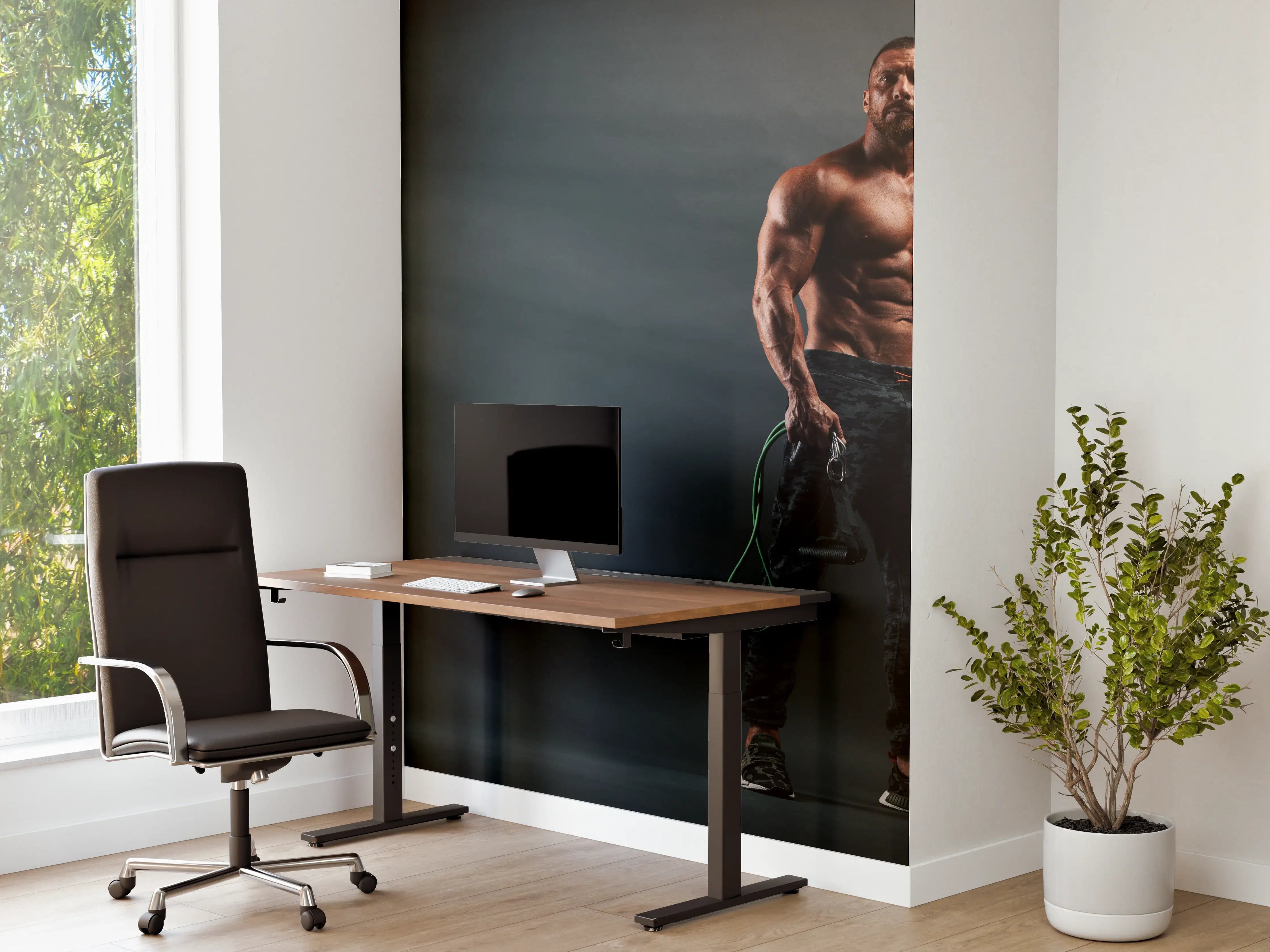 Büro Wandgestaltung - Bodybuilder - Training