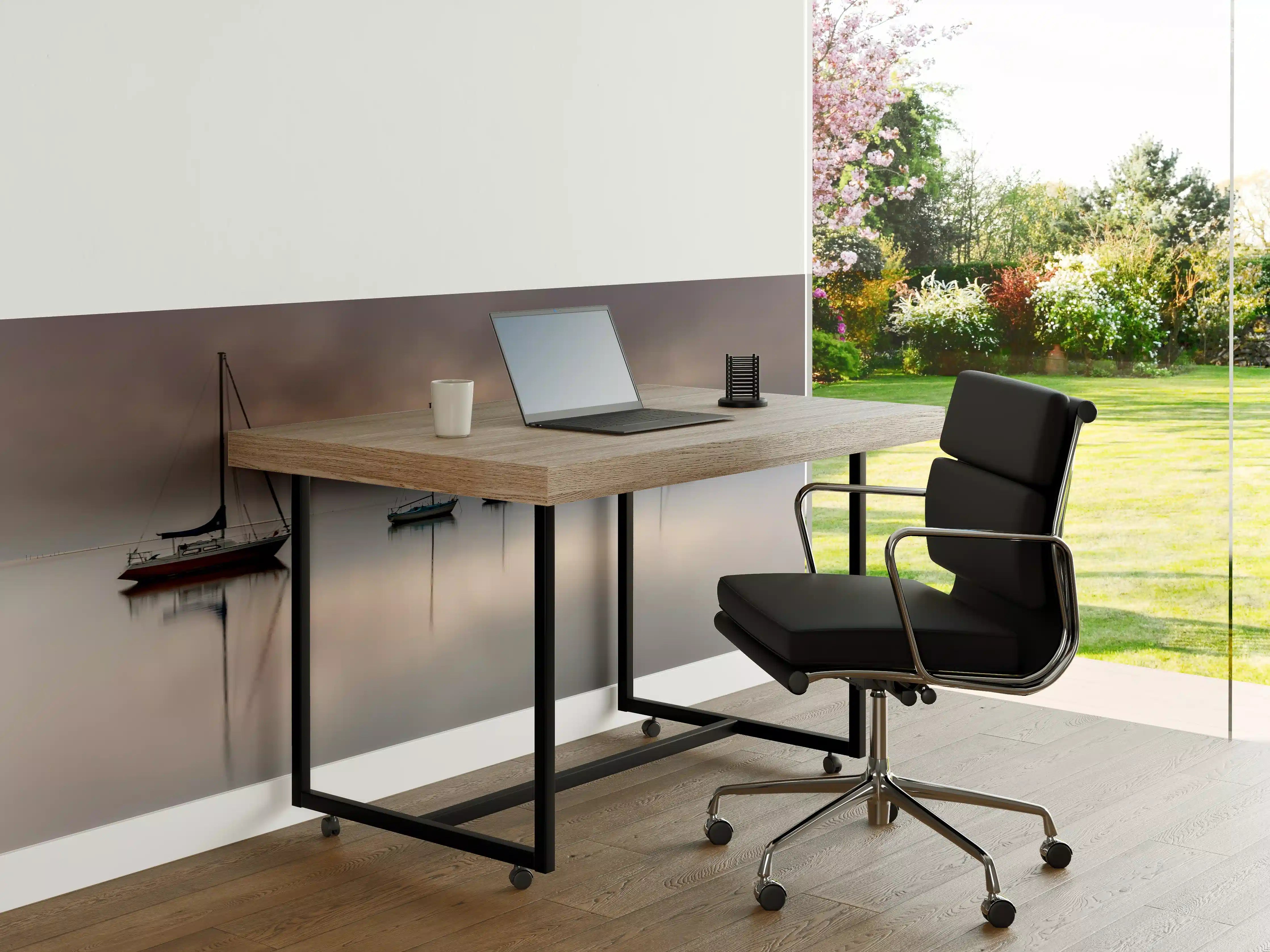 Büro Wandgestaltung - Boote auf nebeligem Meer