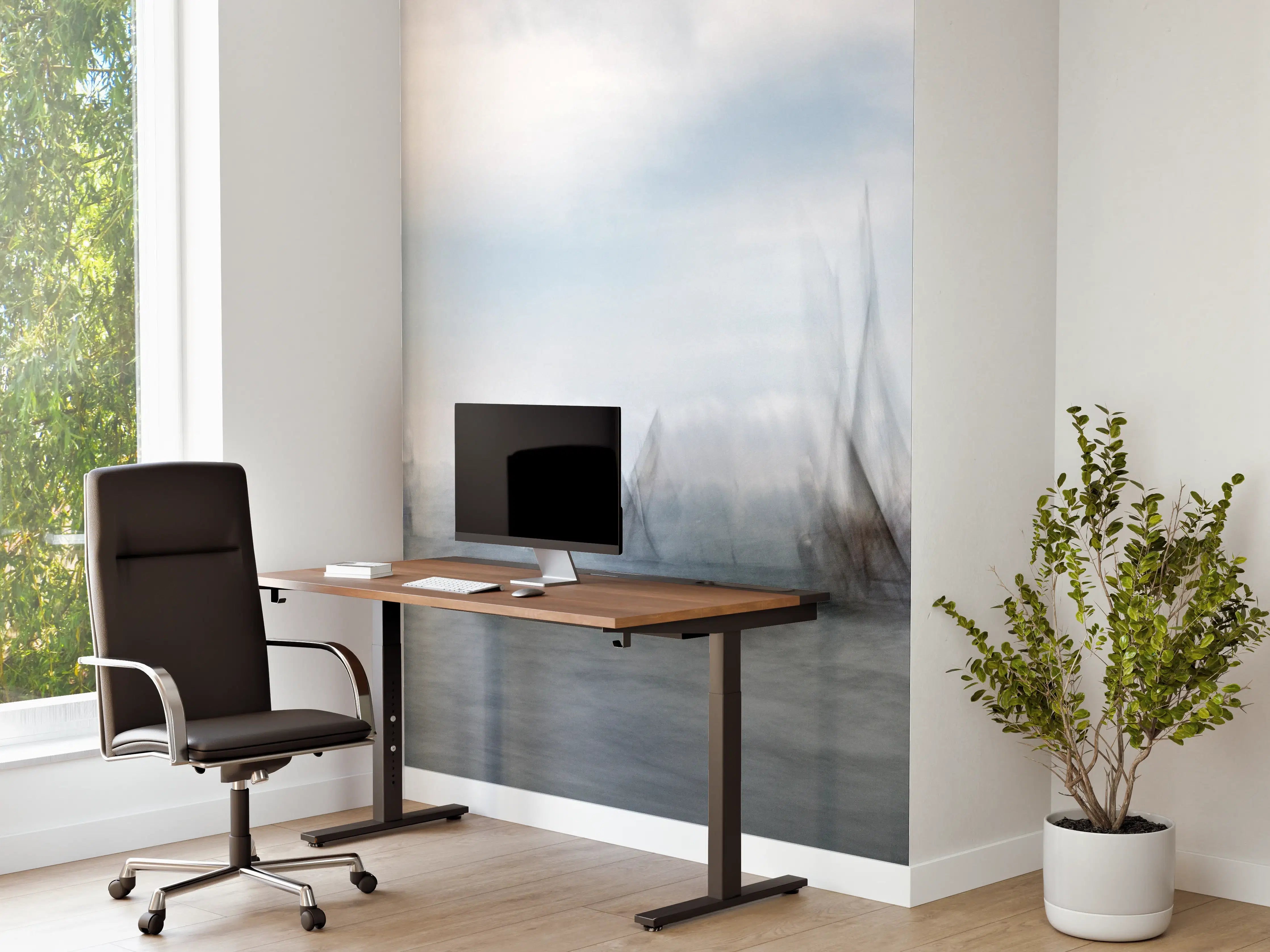 Büro Wandgestaltung - Boote im Meer - Unscharf