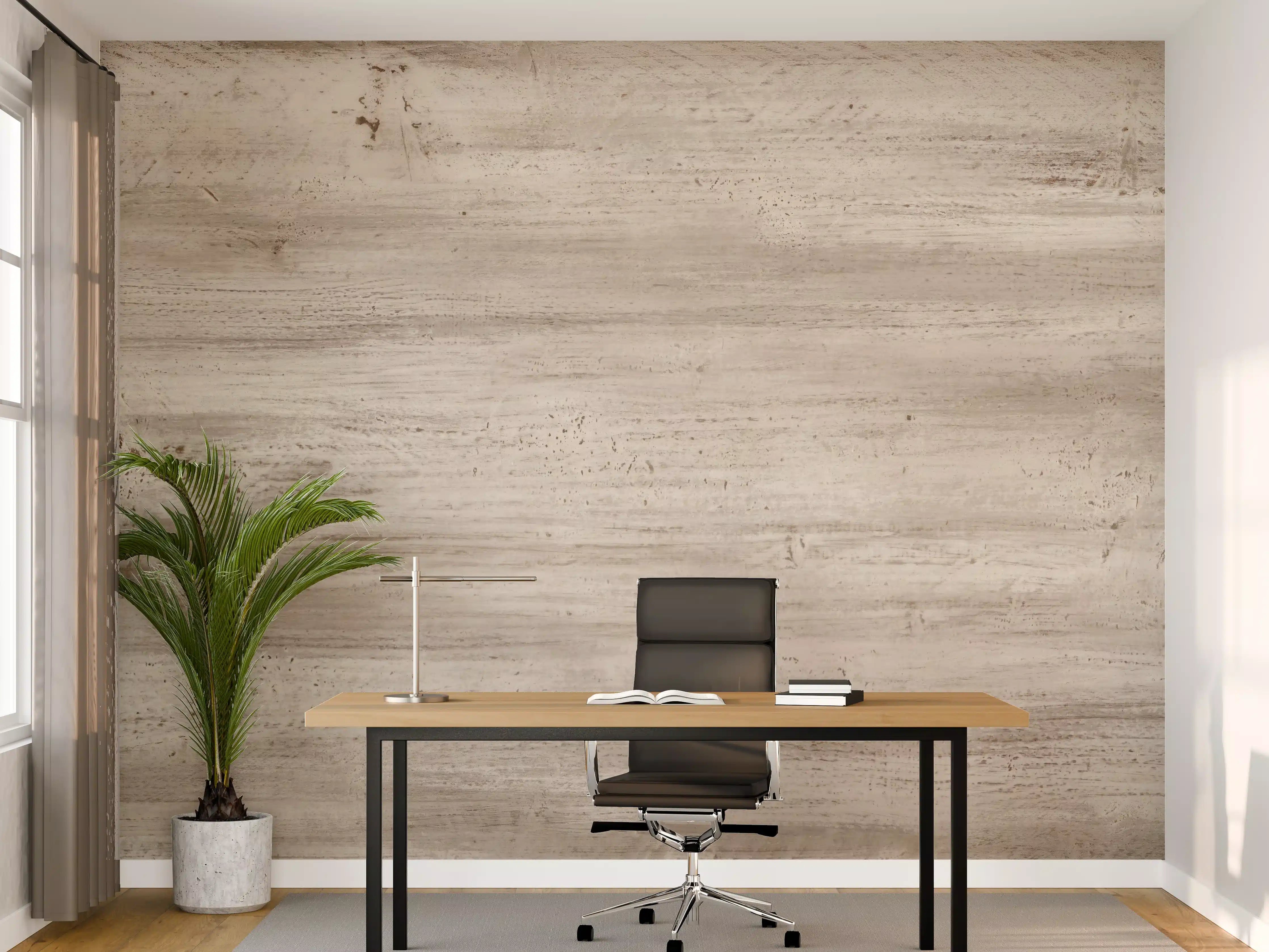 Büro Wandgestaltung - Bräunliche alte Holztextur