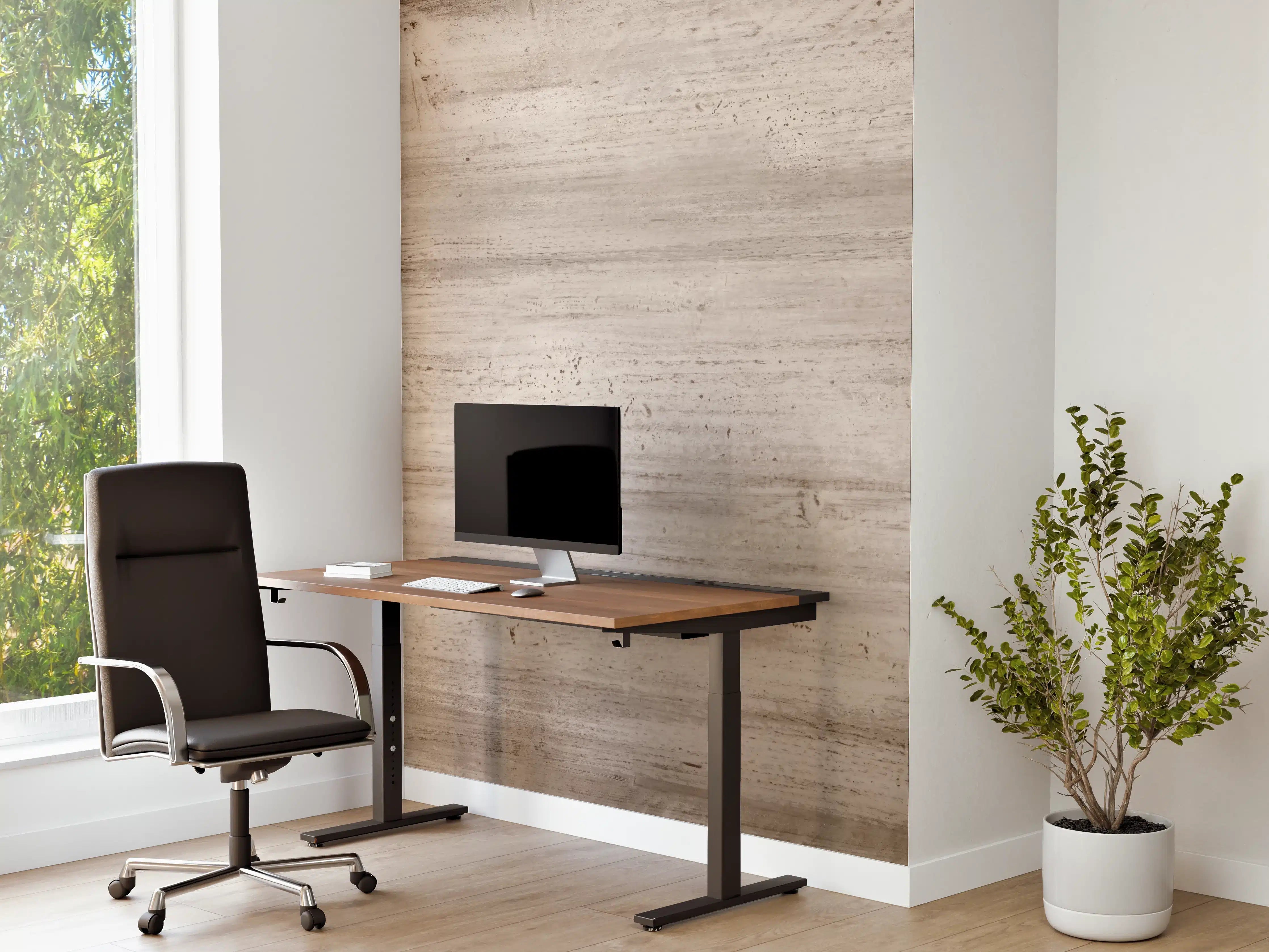 Büro Wandgestaltung - Bräunliche alte Holztextur