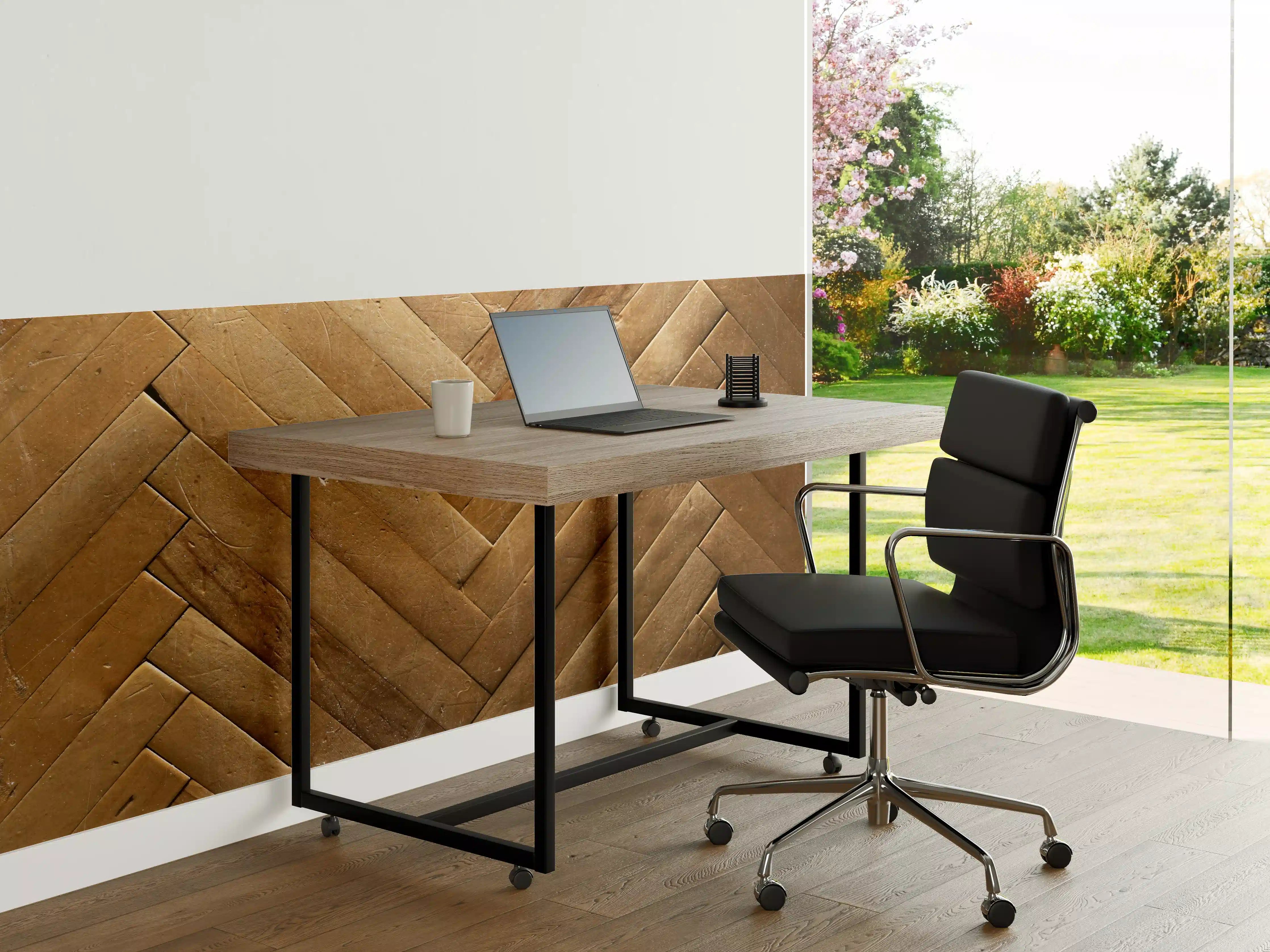 Büro Wandgestaltung - Bräunliches Holzbrett Muster