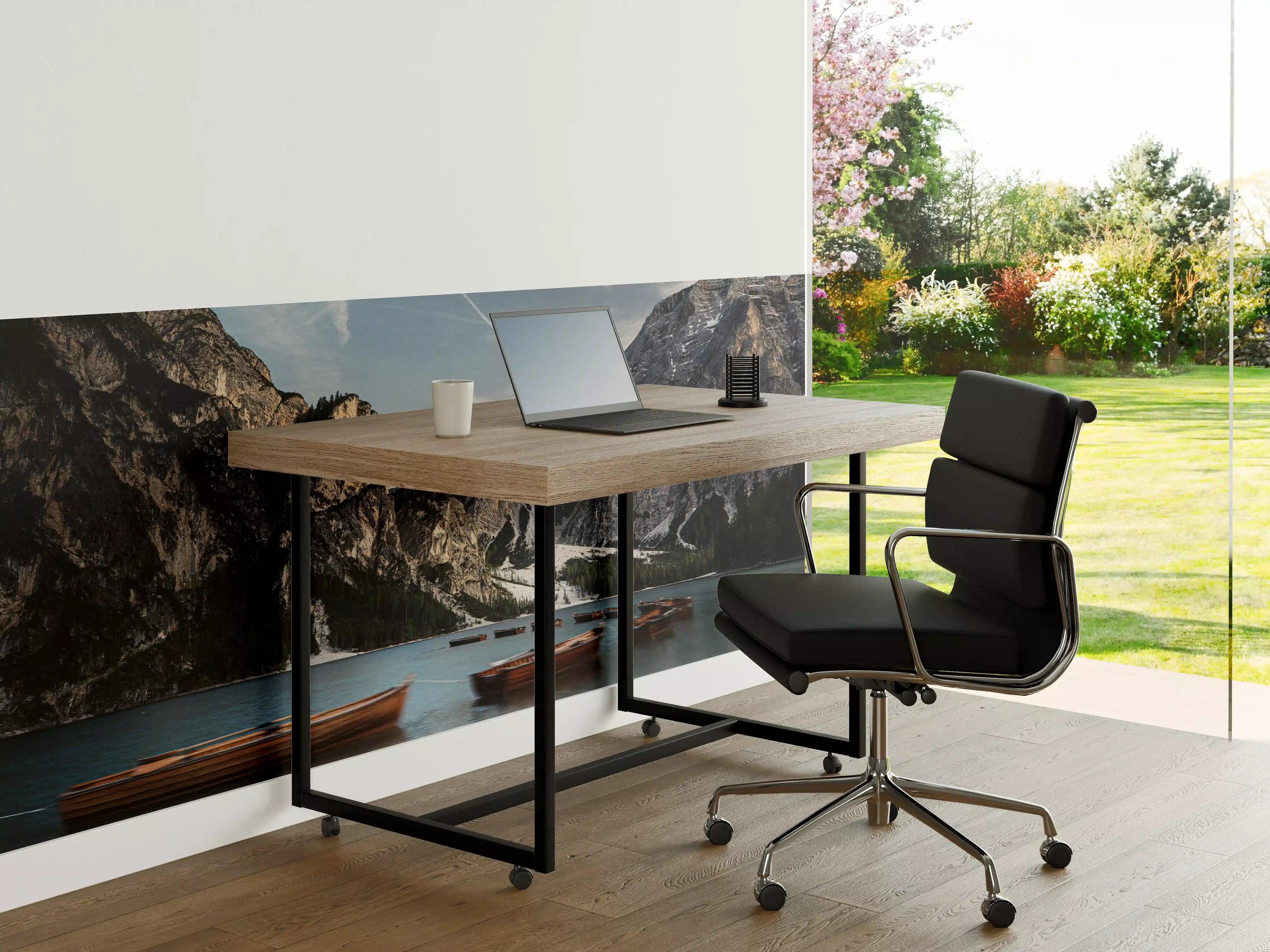 Büro Wandgestaltung - Braies See Reflexion Abendstimmung