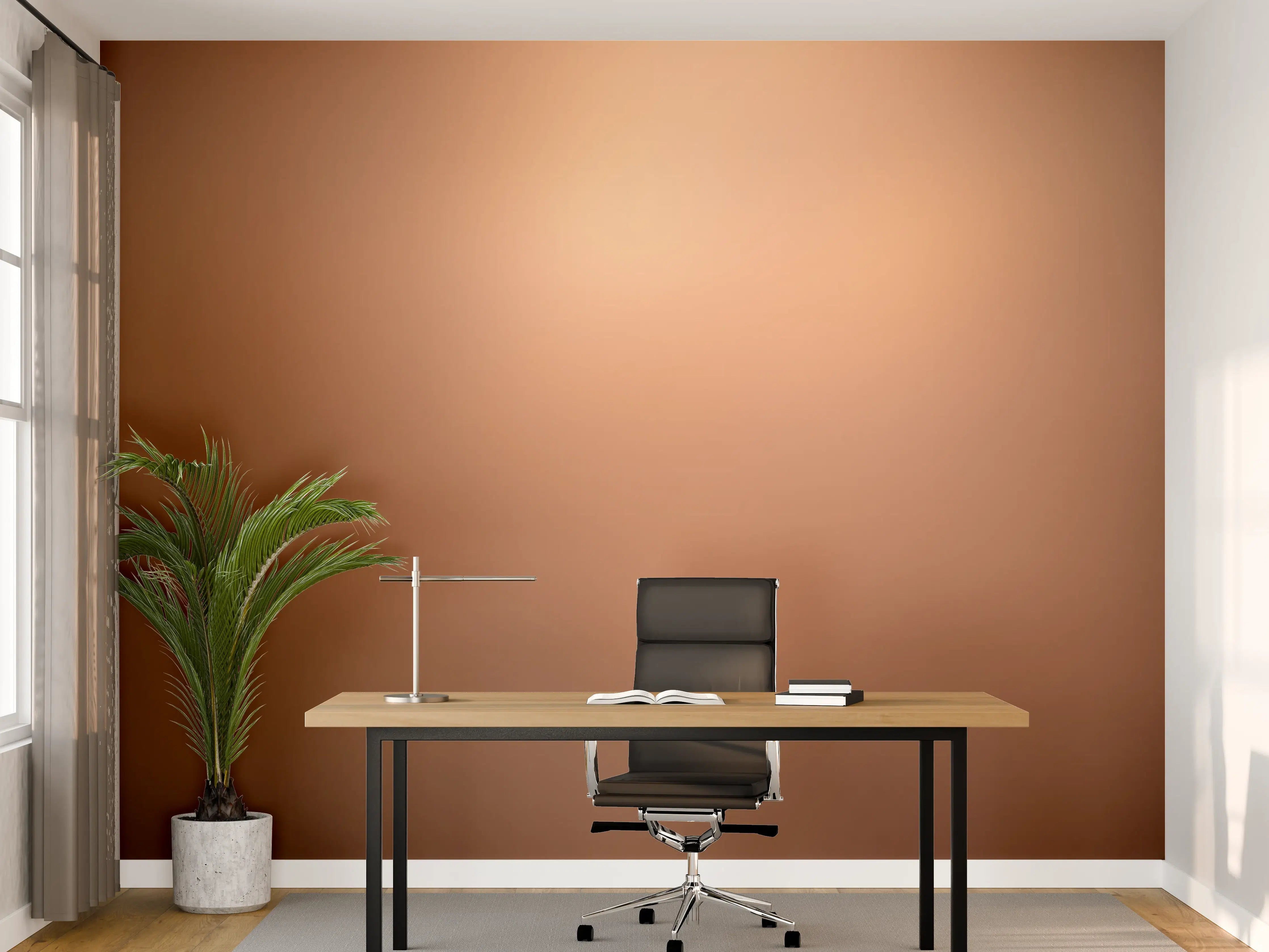 Büro Wandgestaltung - Braun, beiges Muster