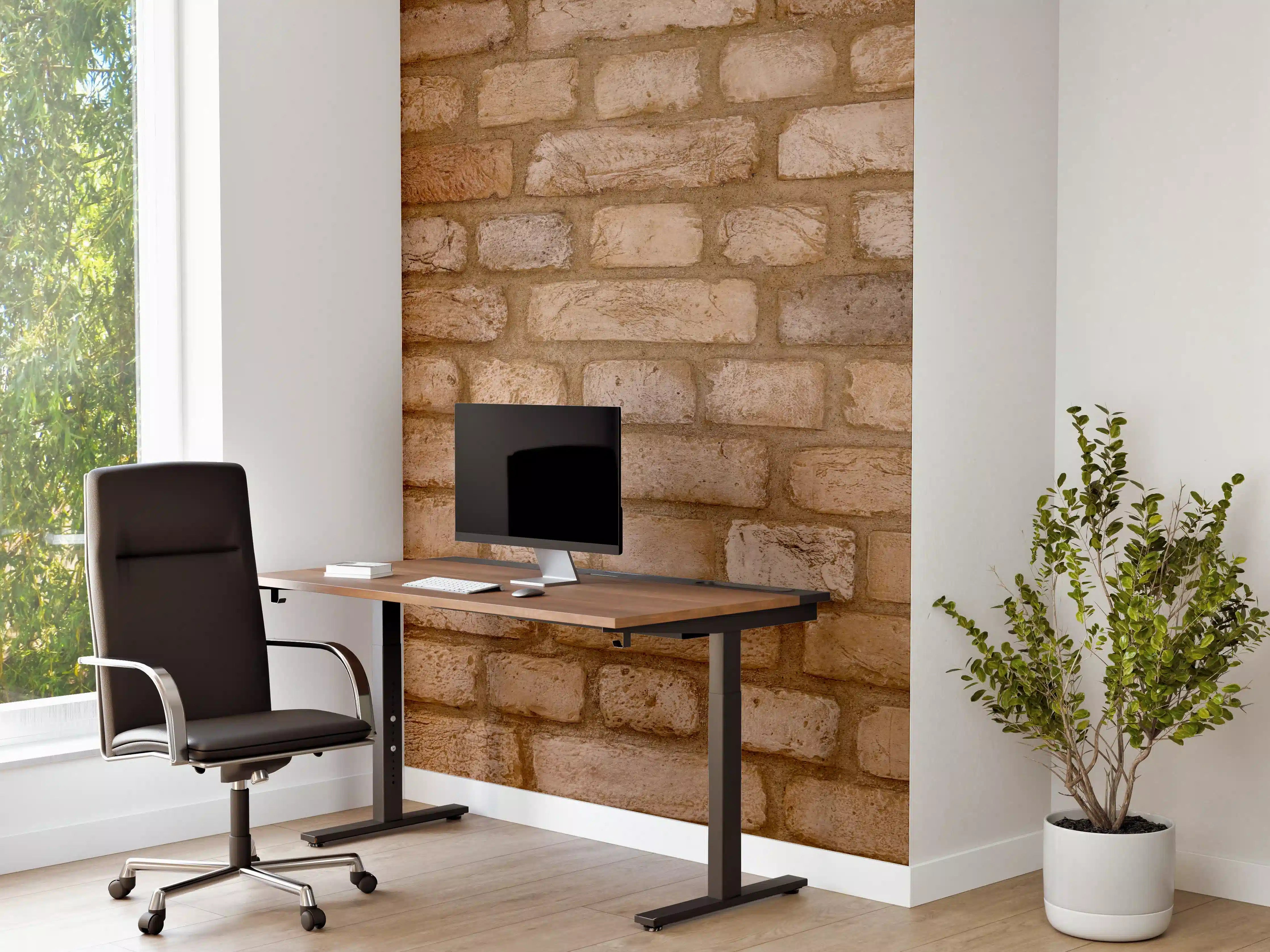 Büro Wandgestaltung - Braune Backsteinmauer Textur