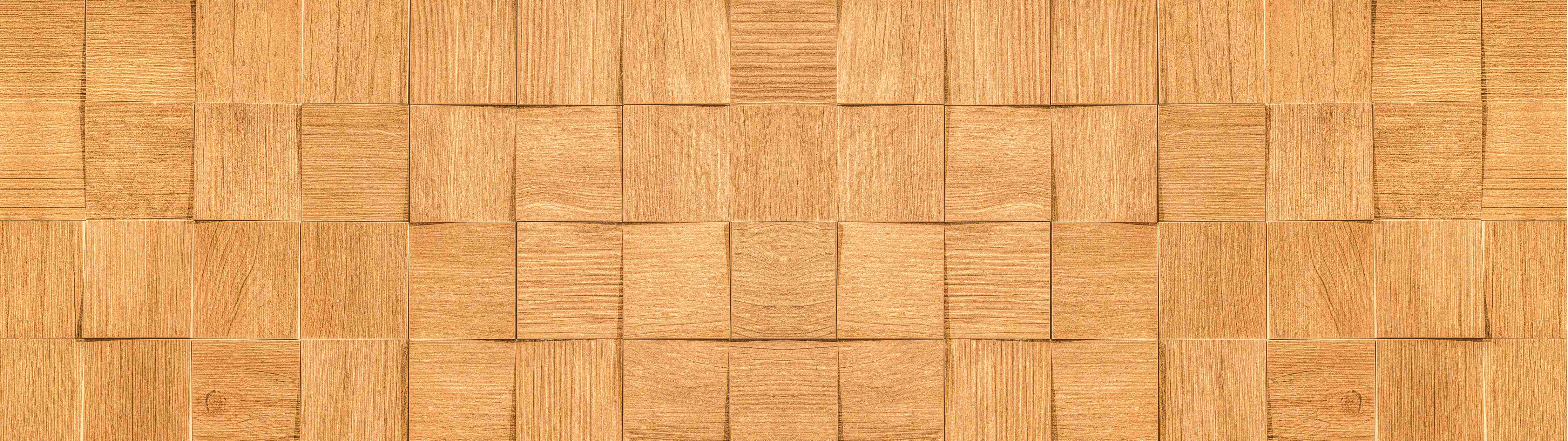 Büro Wandgestaltung-Braune Holzwürfeltextur