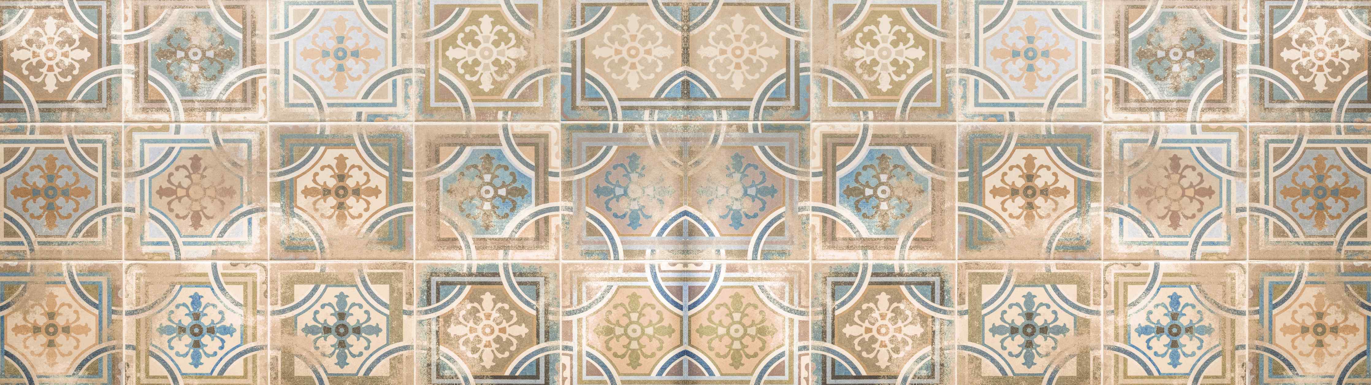 Büro Wandgestaltung-Braune Keramik Fliesen