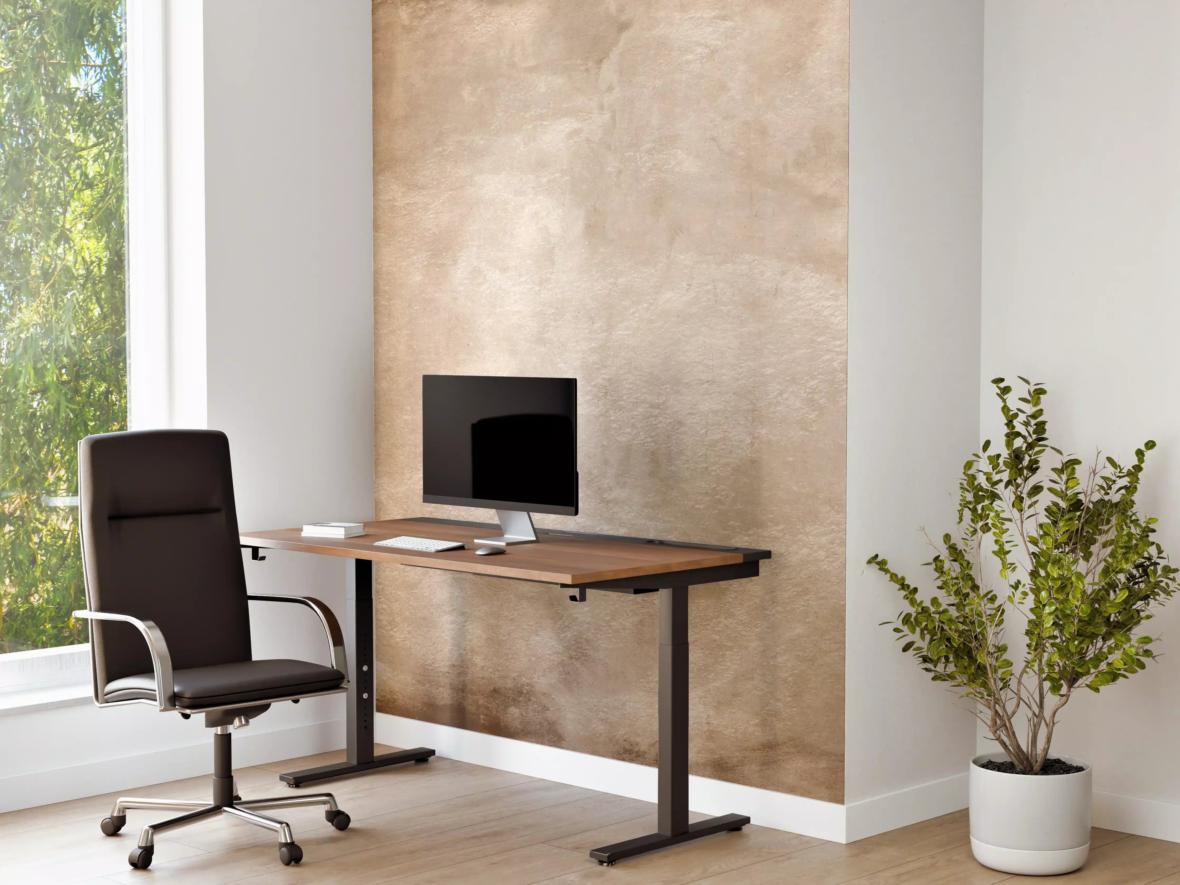 Büro Wandgestaltung - Braune antike Zementwand
