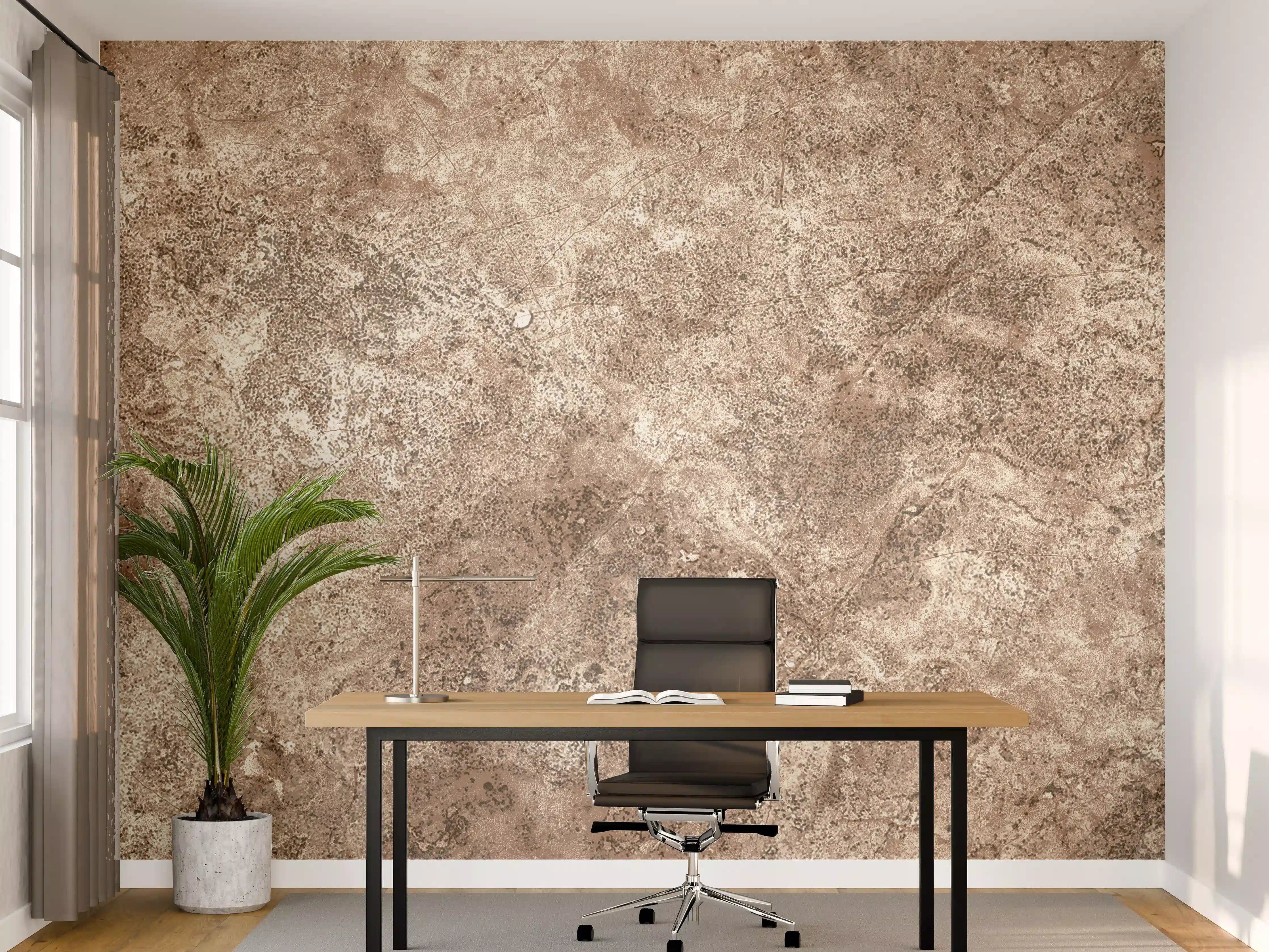 Büro Wandgestaltung - Brauner alter Sandstein 2