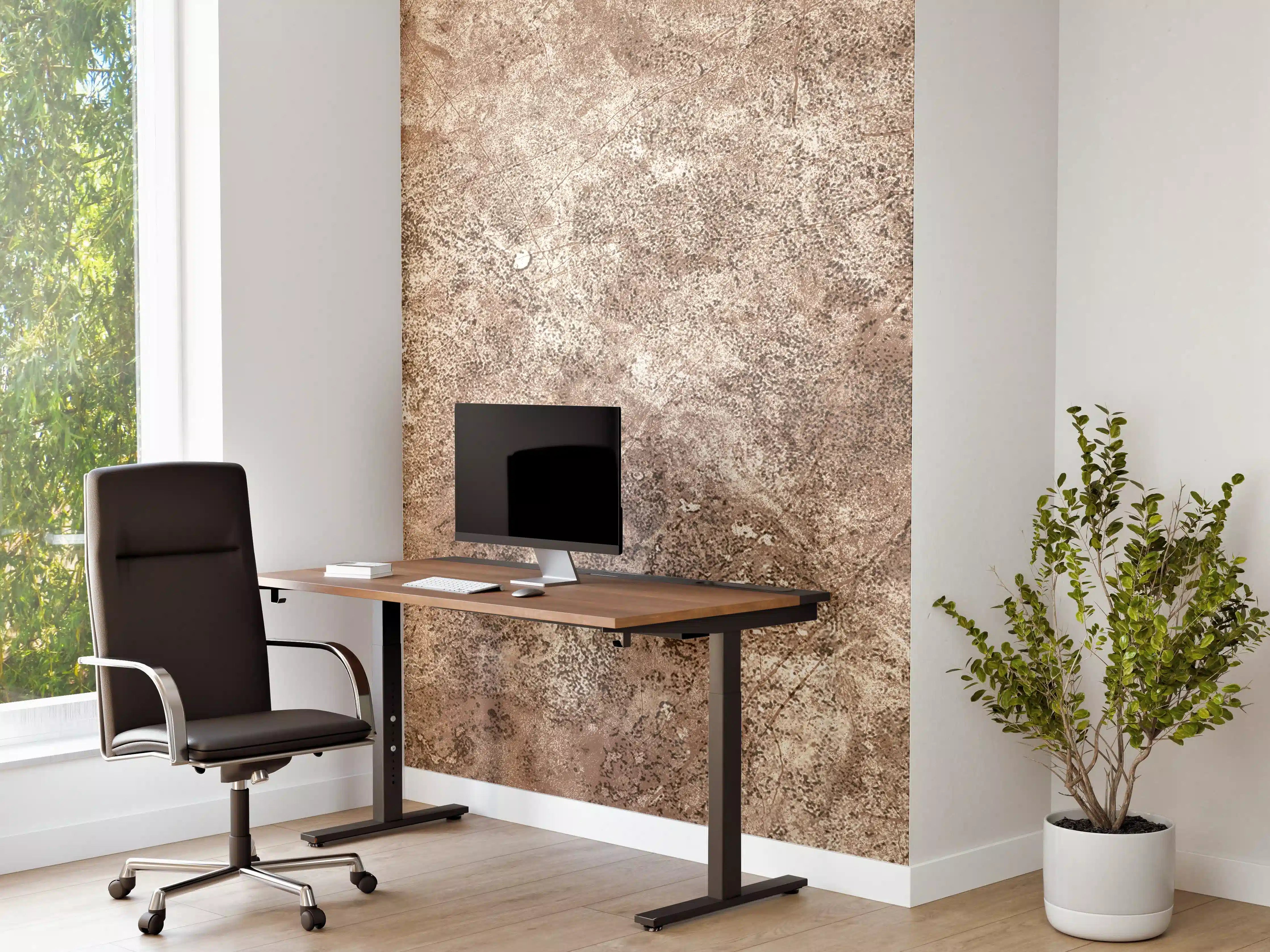 Büro Wandgestaltung - Brauner alter Sandstein 2