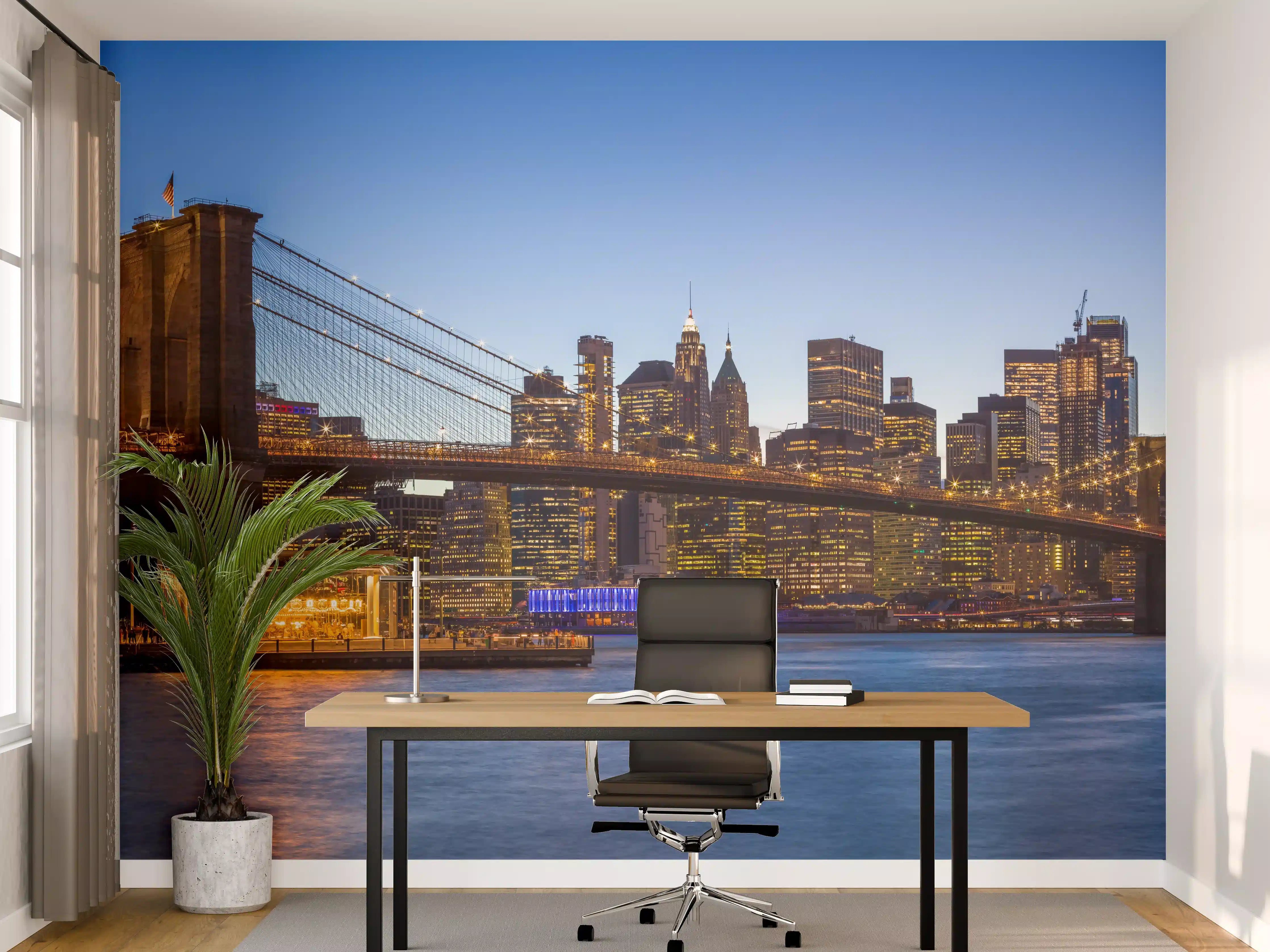 Büro Wandgestaltung - Brooklyn Bridge - New York City