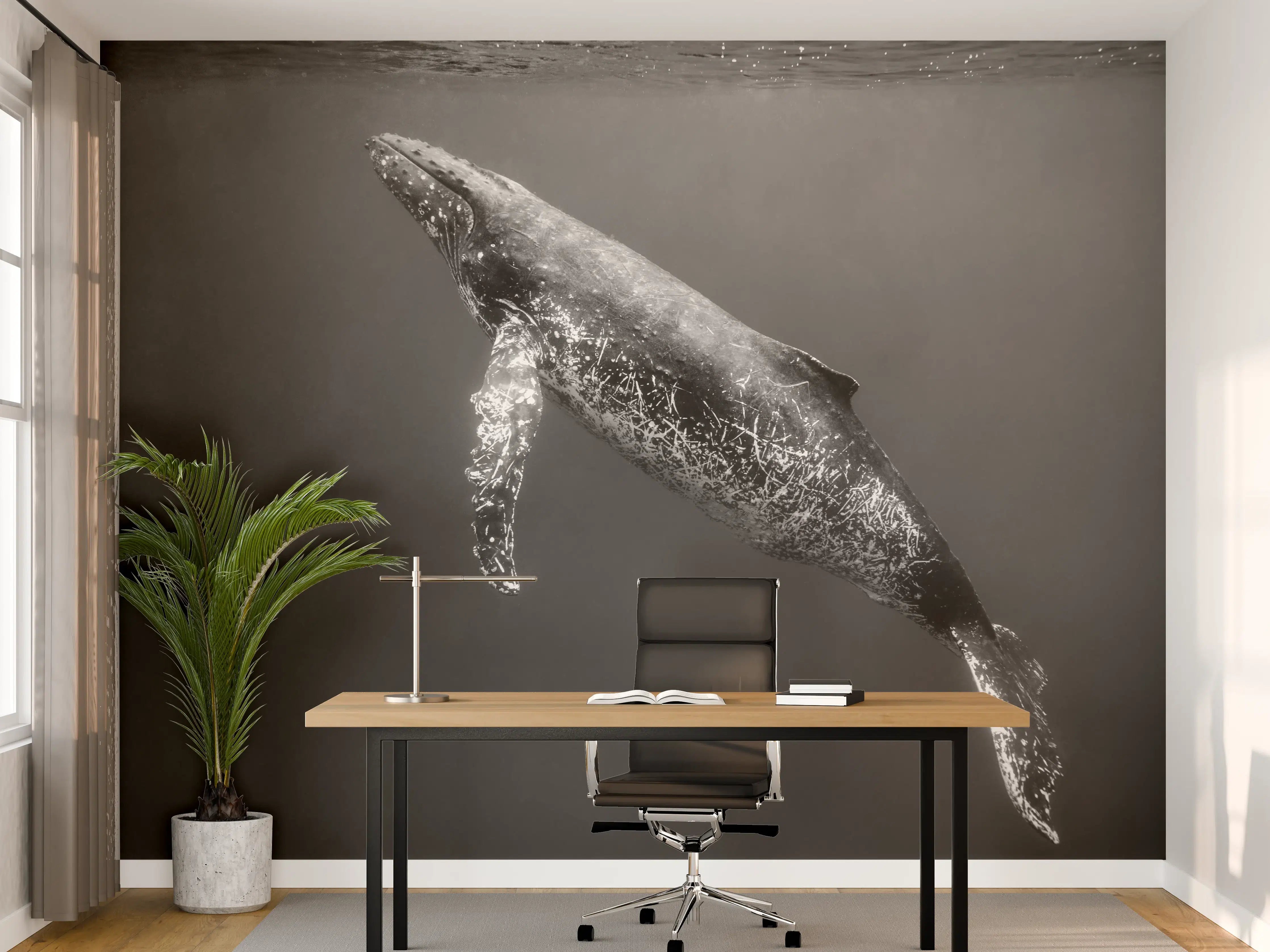 Büro Wandgestaltung - Buckelwal