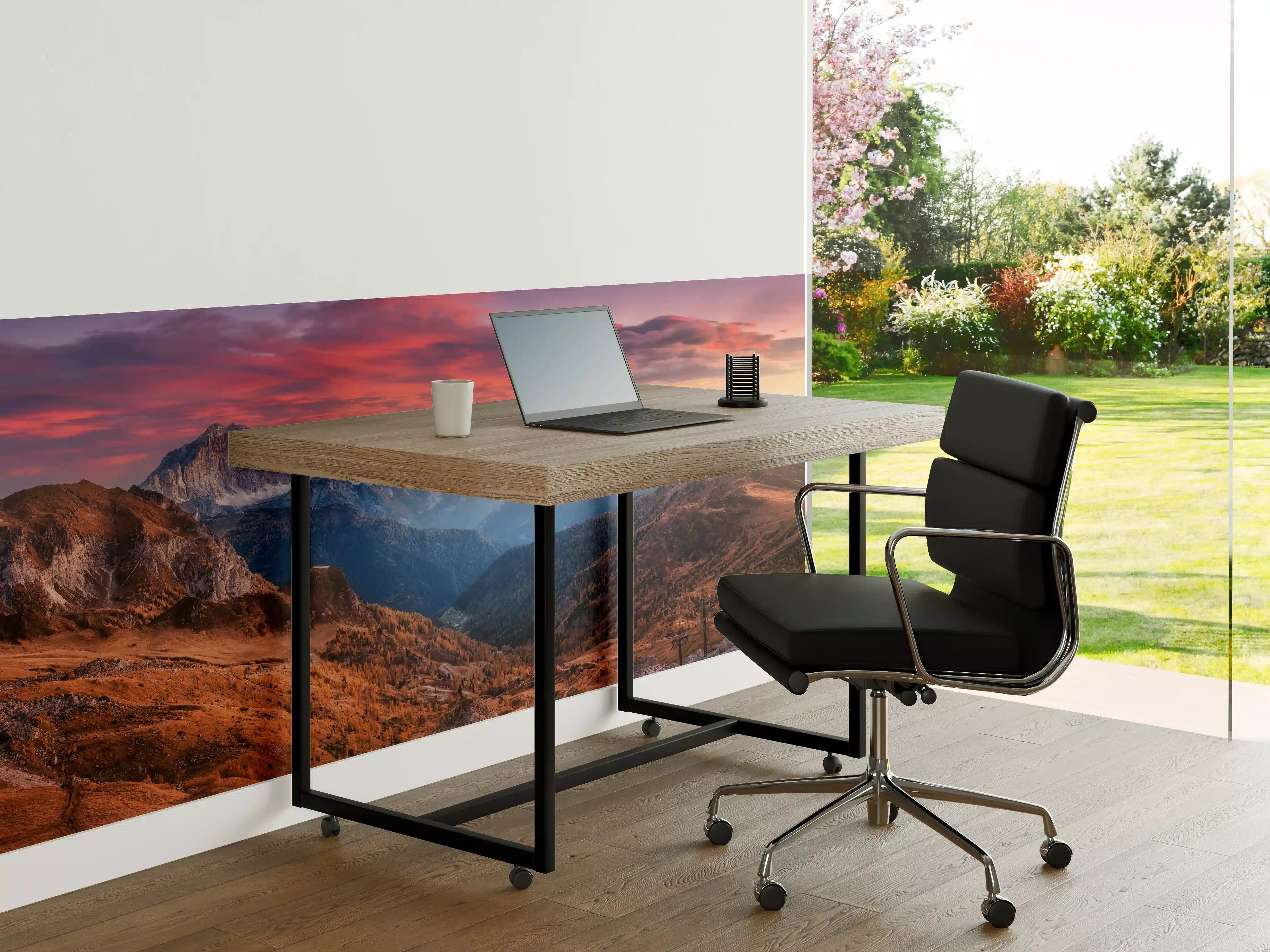 Büro Wandgestaltung - Bunt roter Himmel