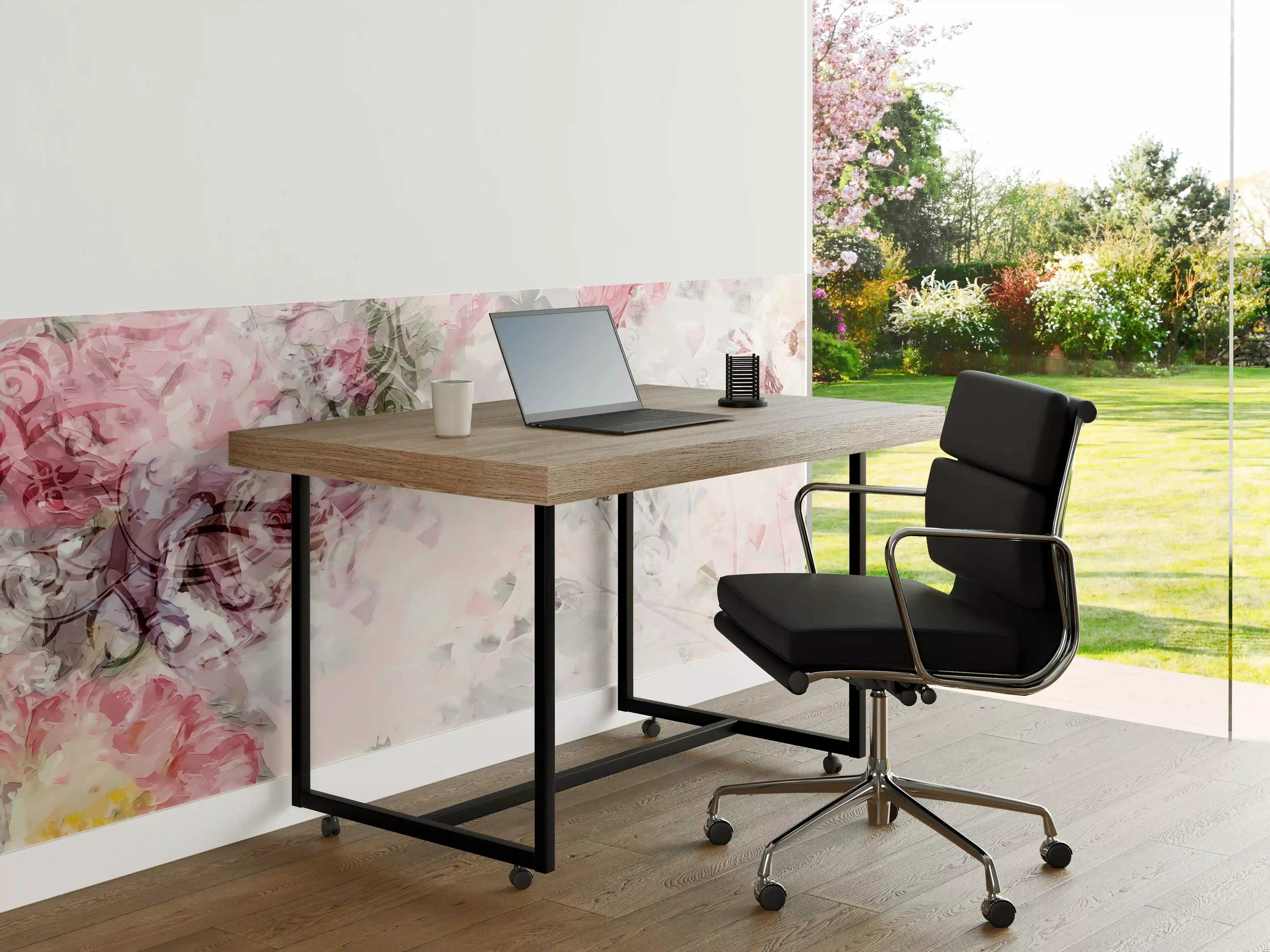 Büro Wandgestaltung - Bunte Blumen - Pastell Farben