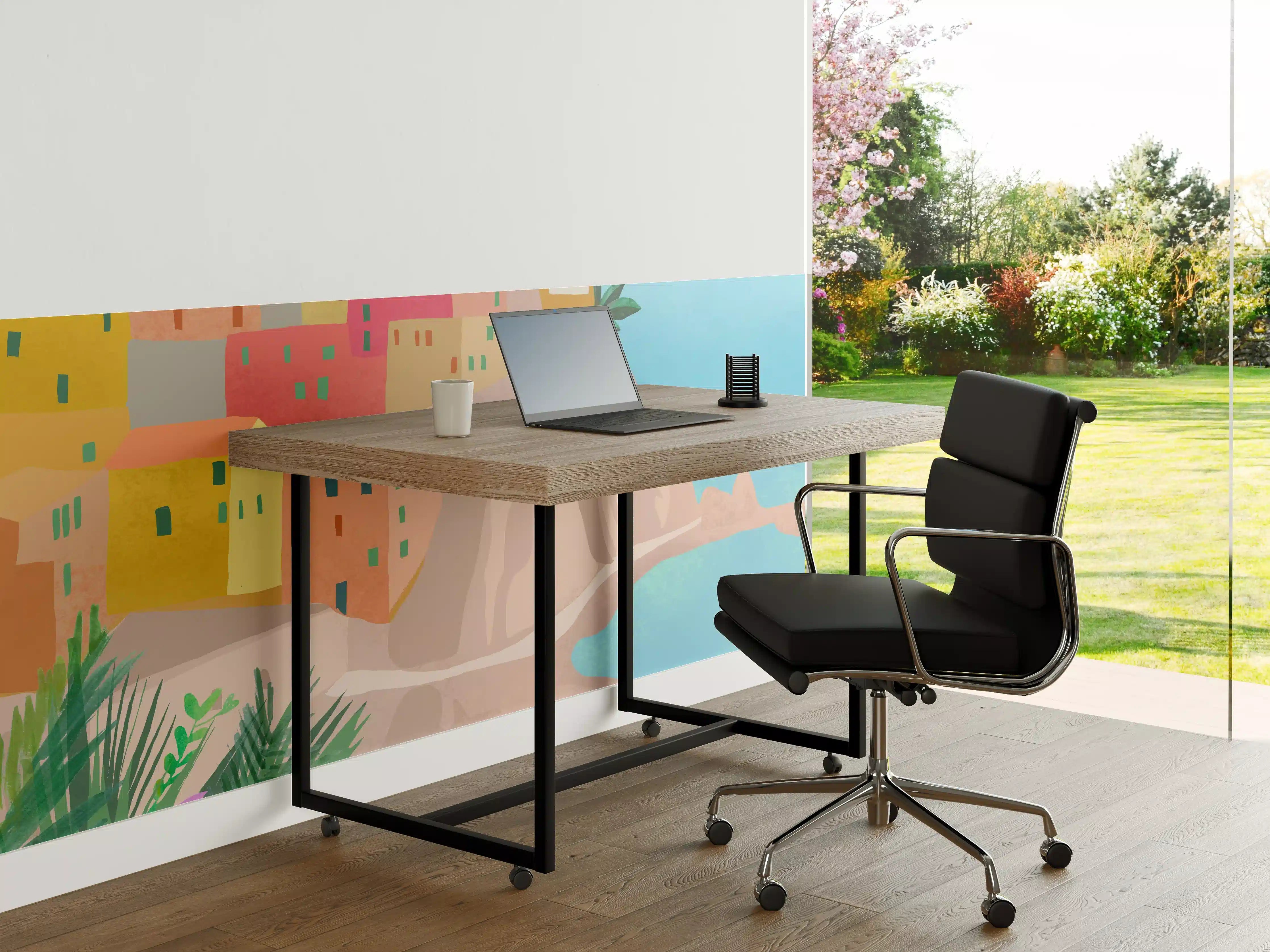 Büro Wandgestaltung - Bunte Cinque Terre Illustration
