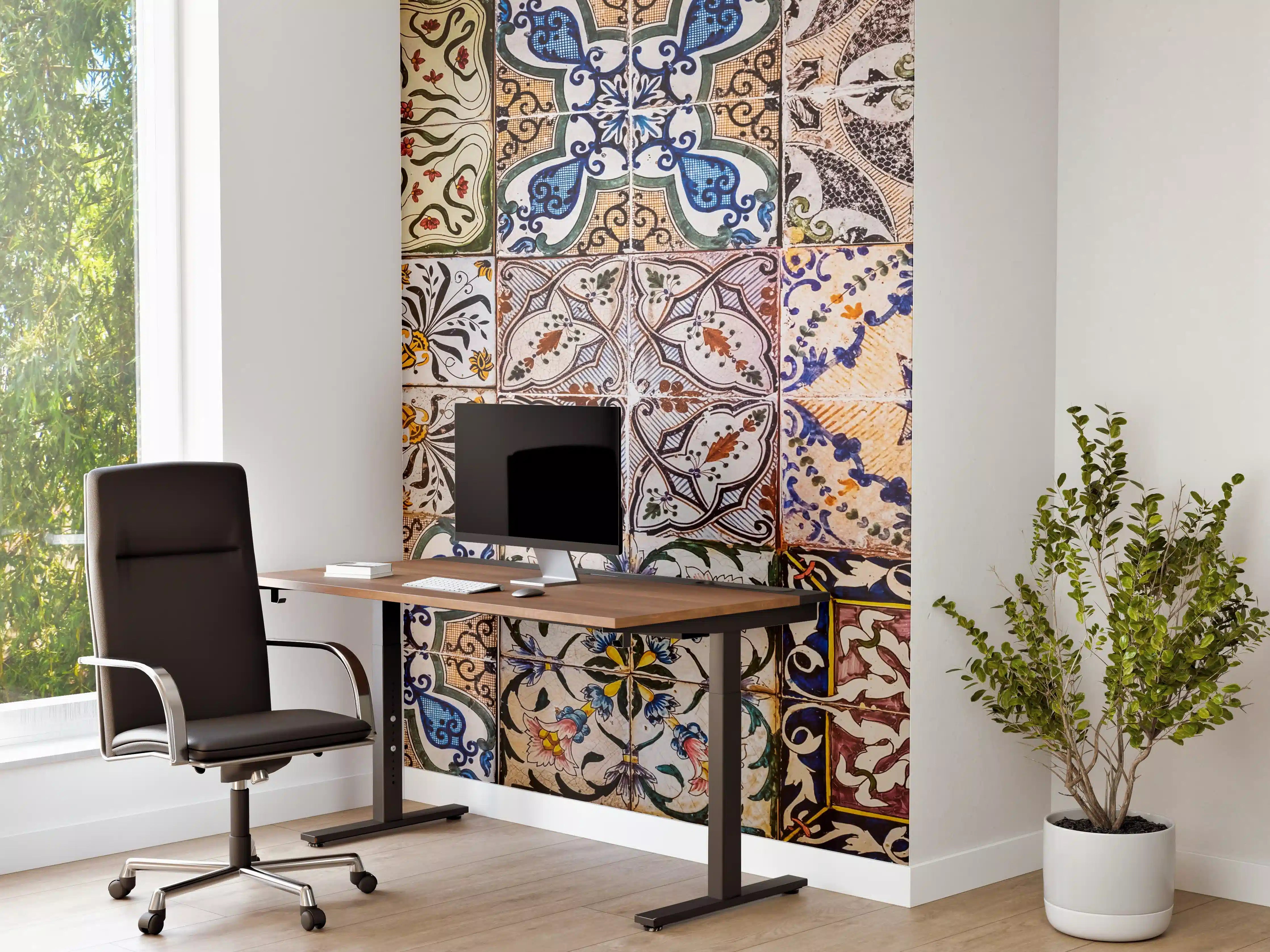 Büro Wandgestaltung - Bunte Fliesenmuster mit traditionellen Designs
