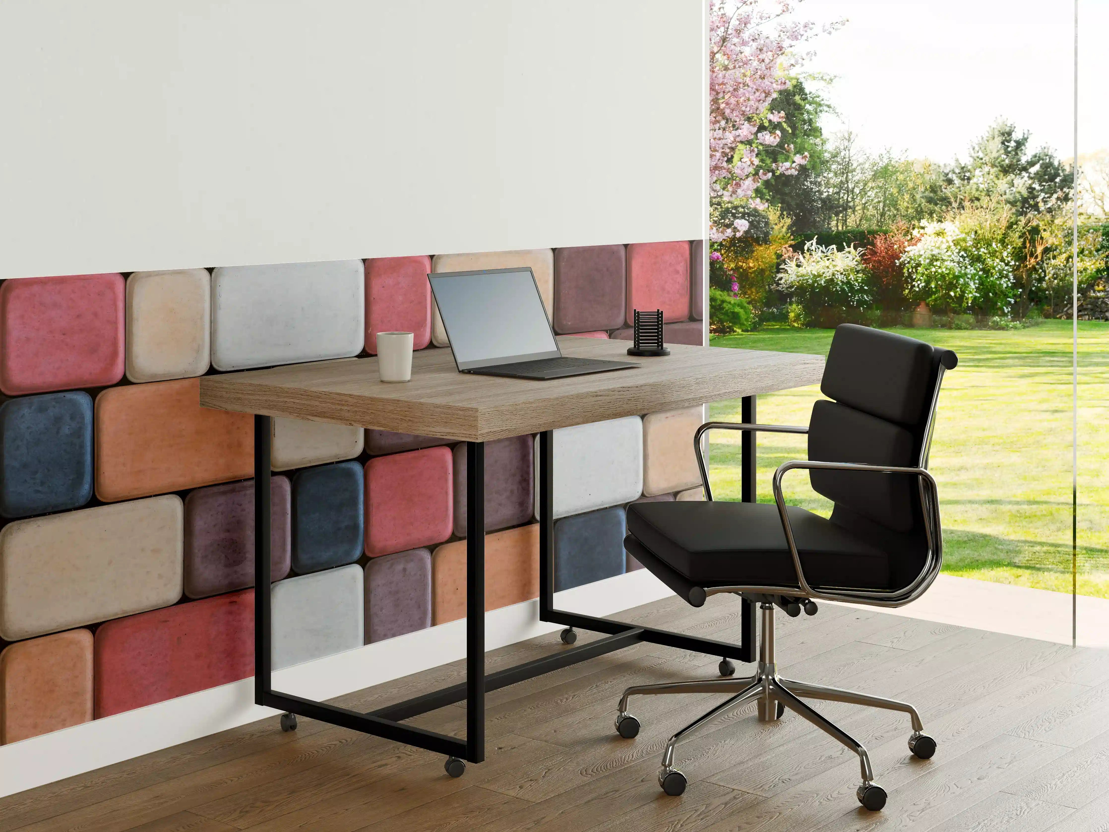 Büro Wandgestaltung - Bunte Geometrische Fliesen