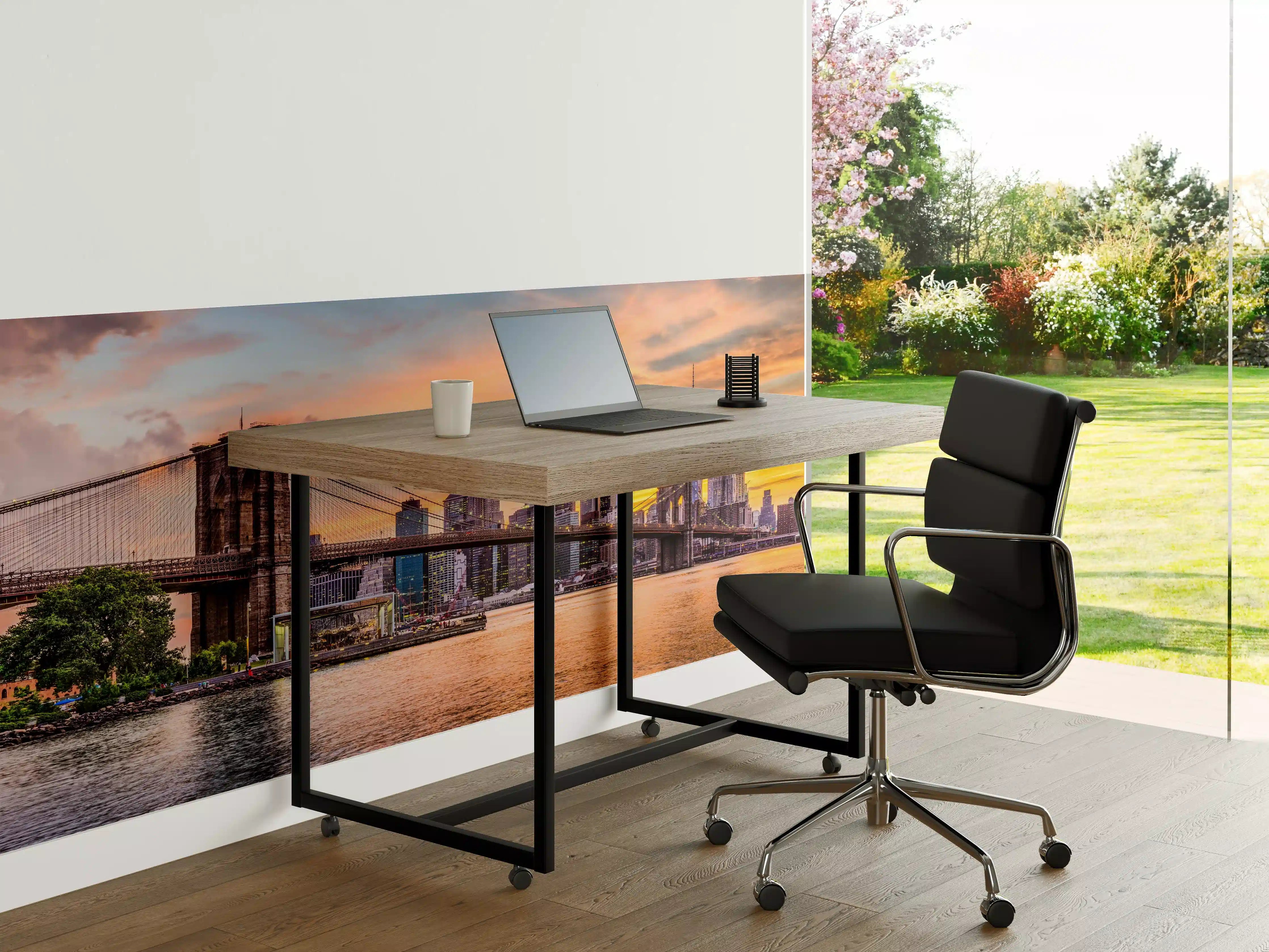 Büro Wandgestaltung - Bunte New York Skyline