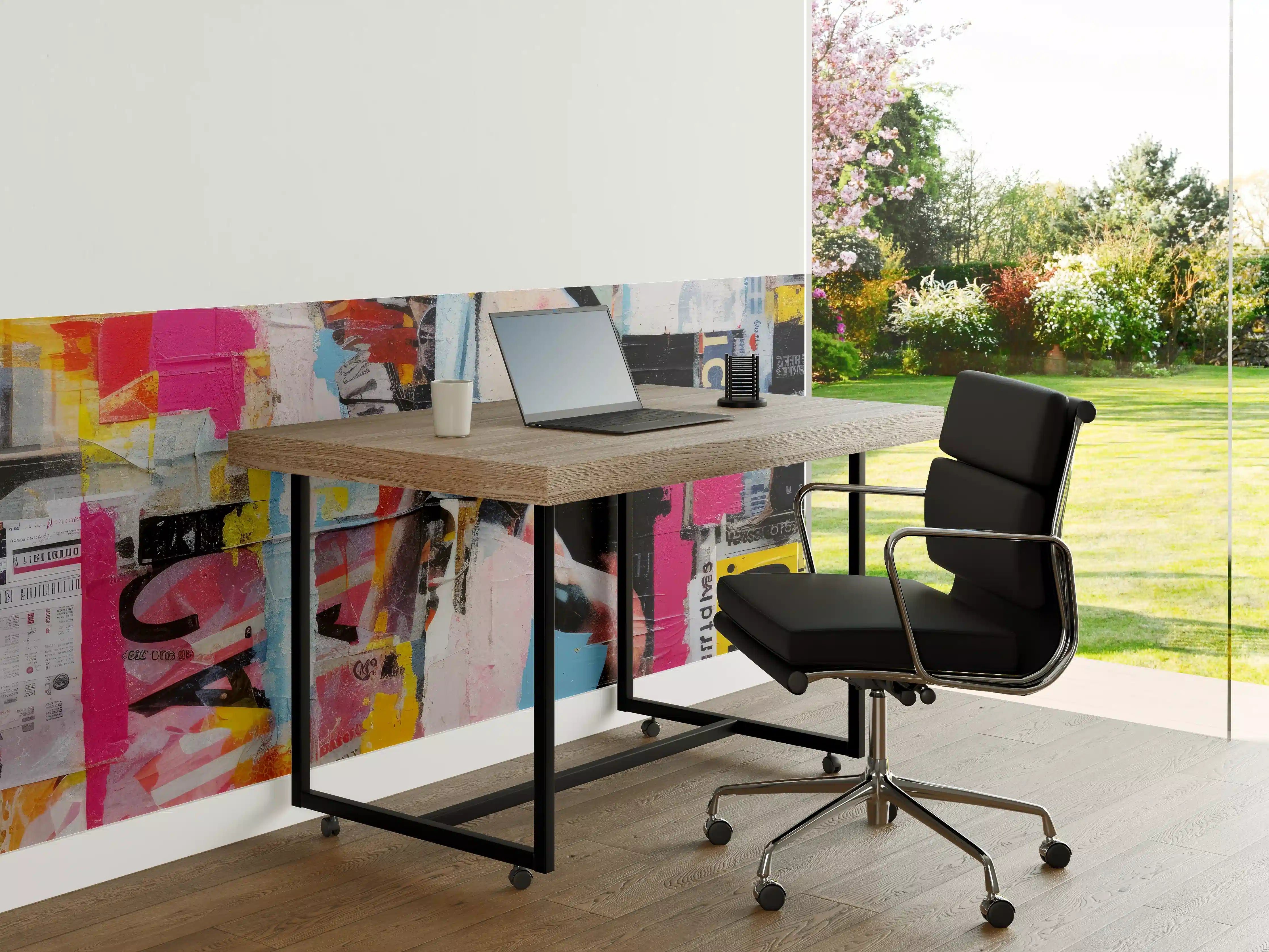Büro Wandgestaltung - Bunte Urban-Art-Kollage