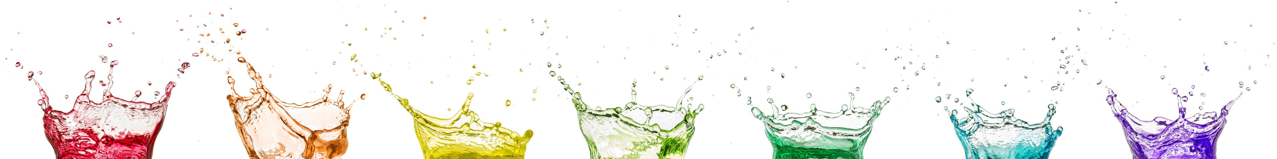 Büro Wandgestaltung-Bunte Wasserspritzer