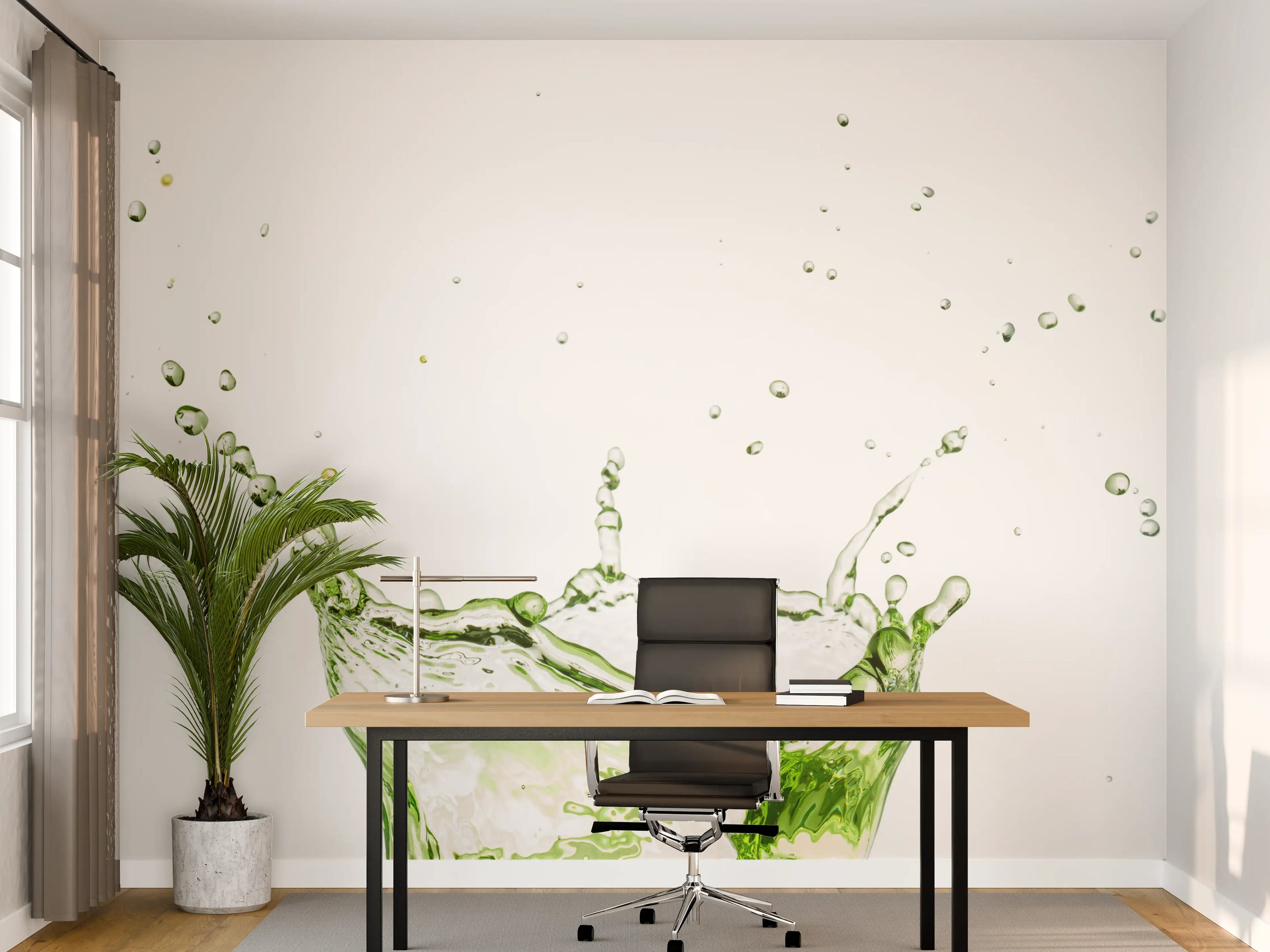 Büro Wandgestaltung - Bunte Wasserspritzer