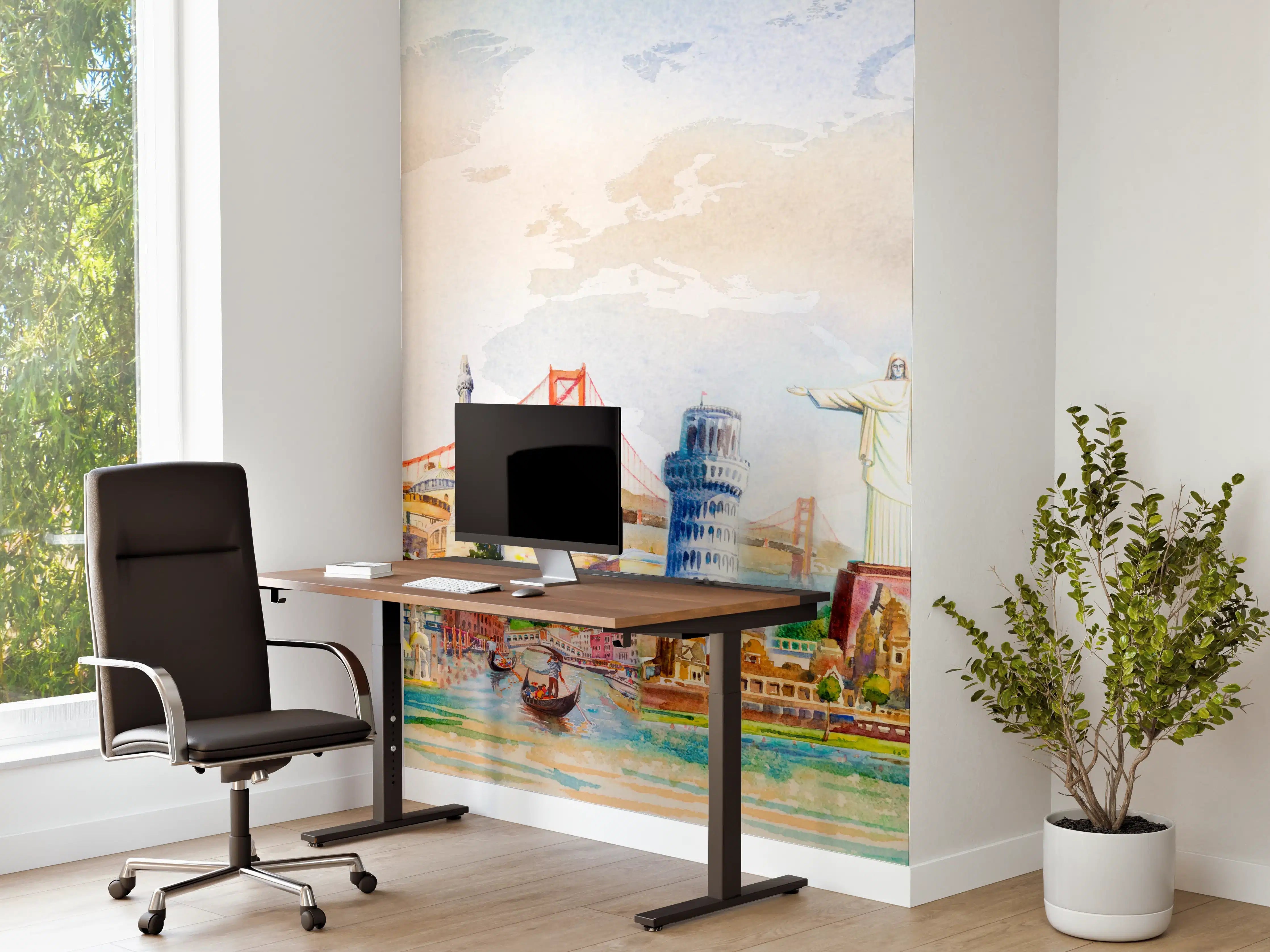 Büro Wandgestaltung - Bunte Welterkundung Panorama