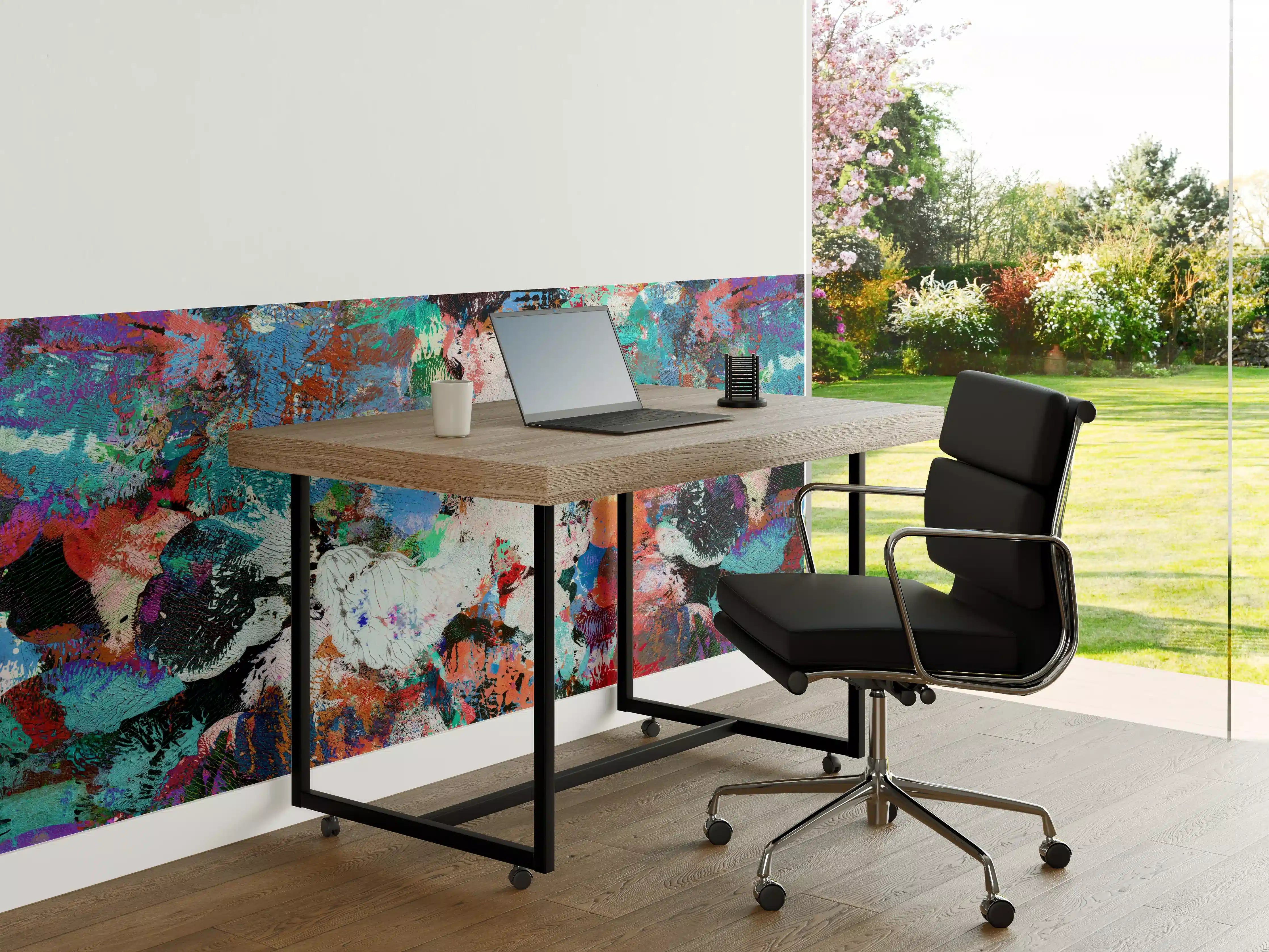 Büro Wandgestaltung - Bunte lebendige Kunst