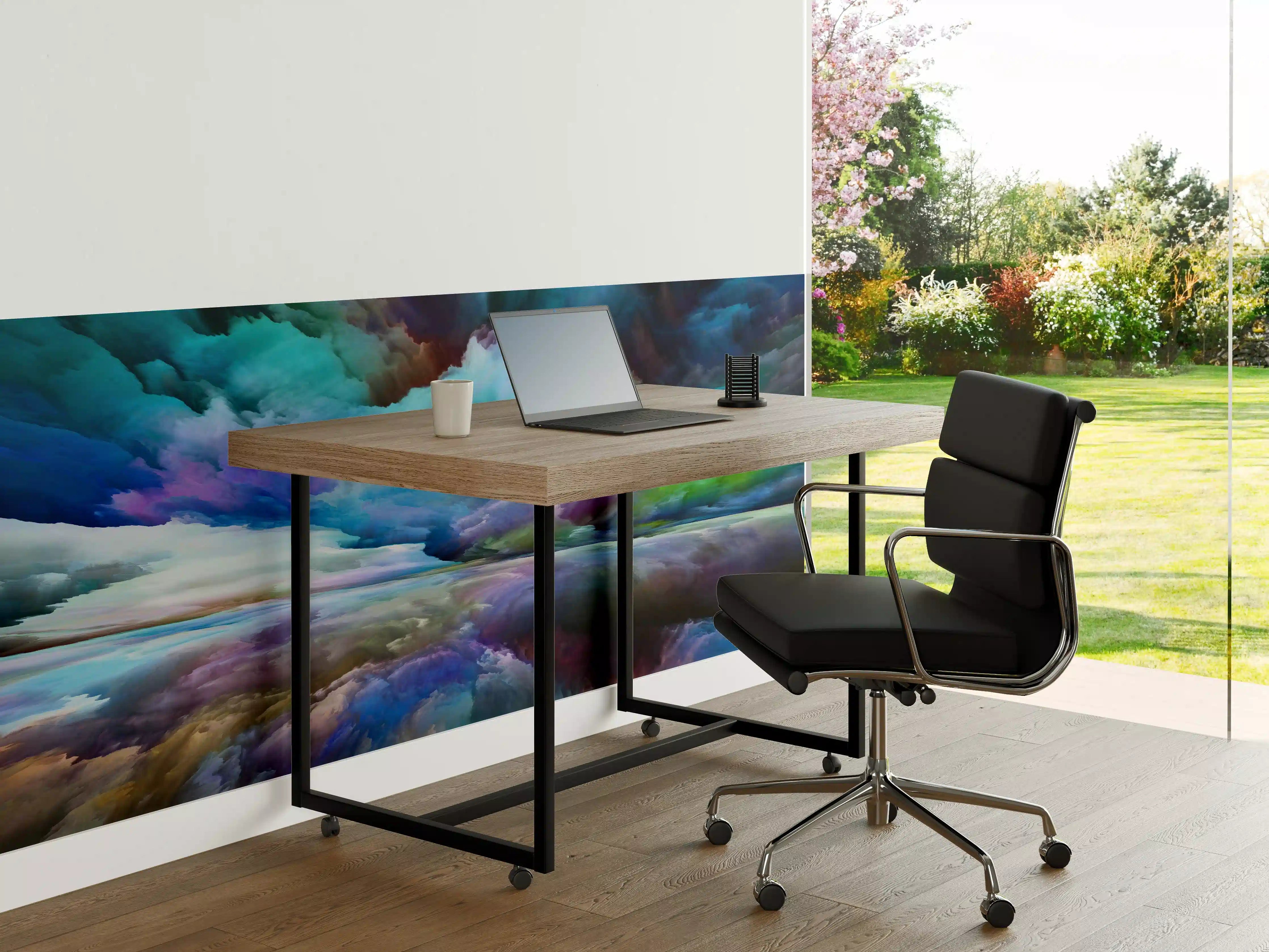 Büro Wandgestaltung - Bunter Fantasy Himmel