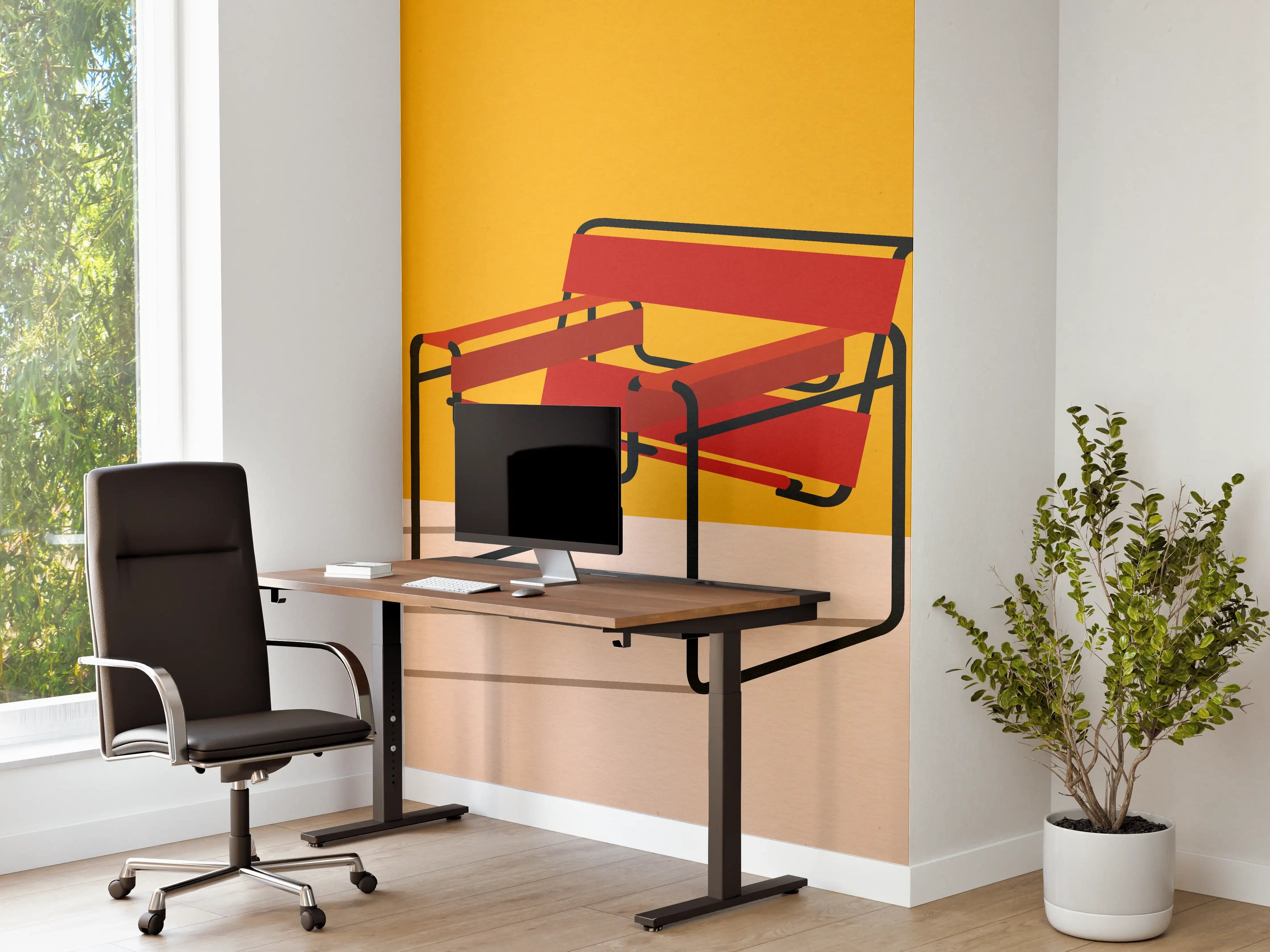 Büro Wandgestaltung - Bunter Wassily Chair Poster