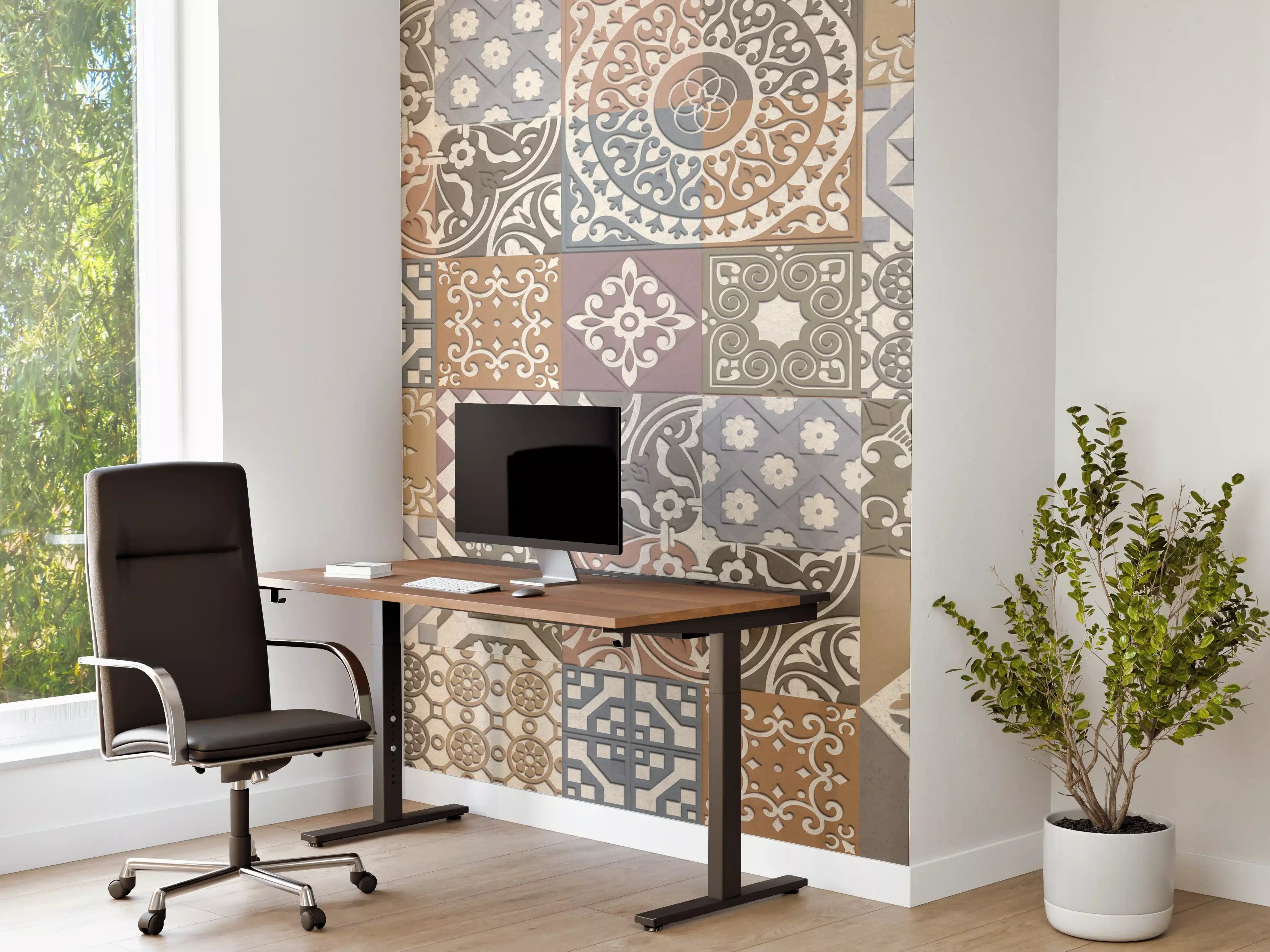 Büro Wandgestaltung - Buntes portugiesisches Mosaik