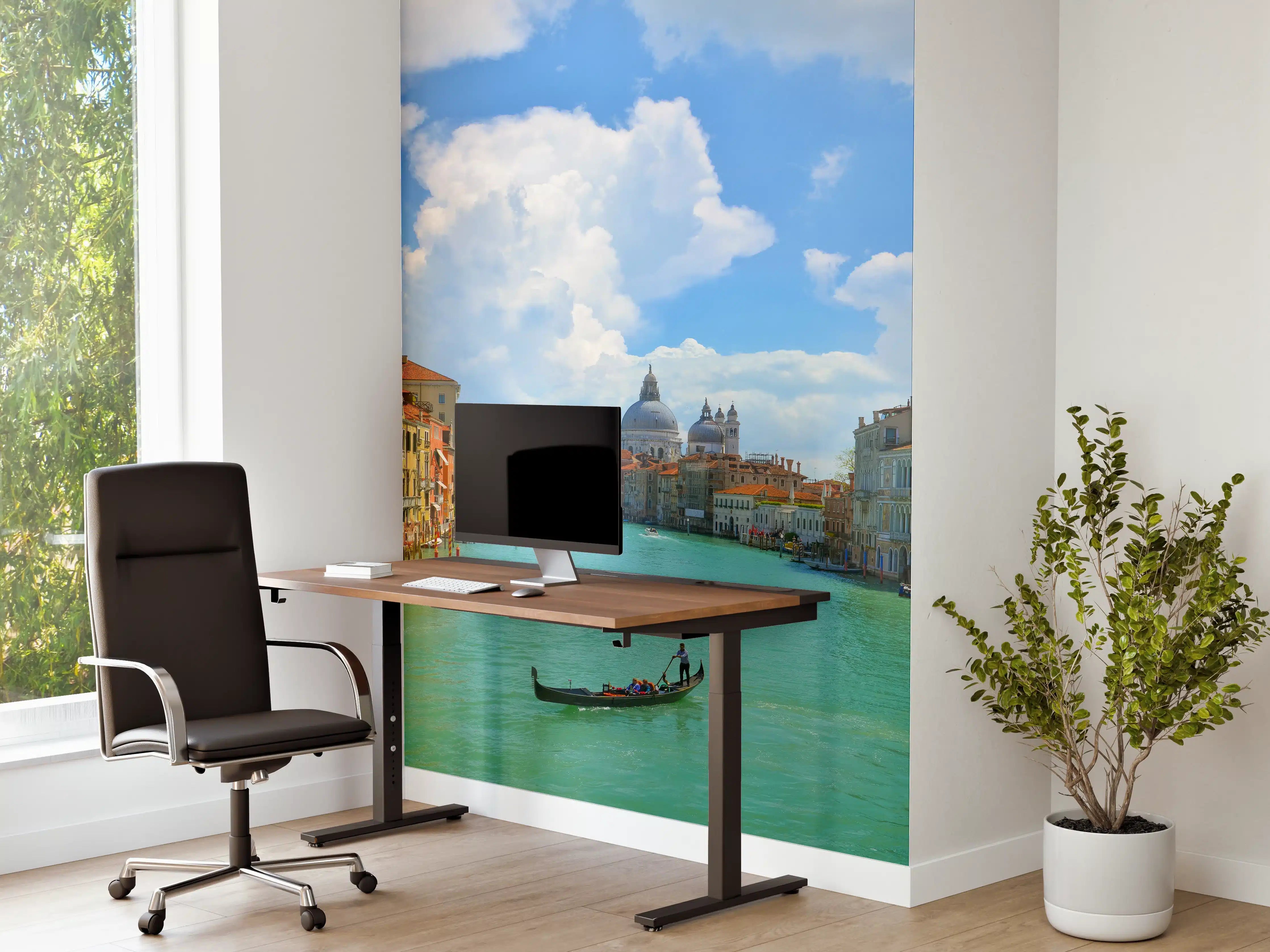 Büro Wandgestaltung - Canal Grande in Venedig bei Tag