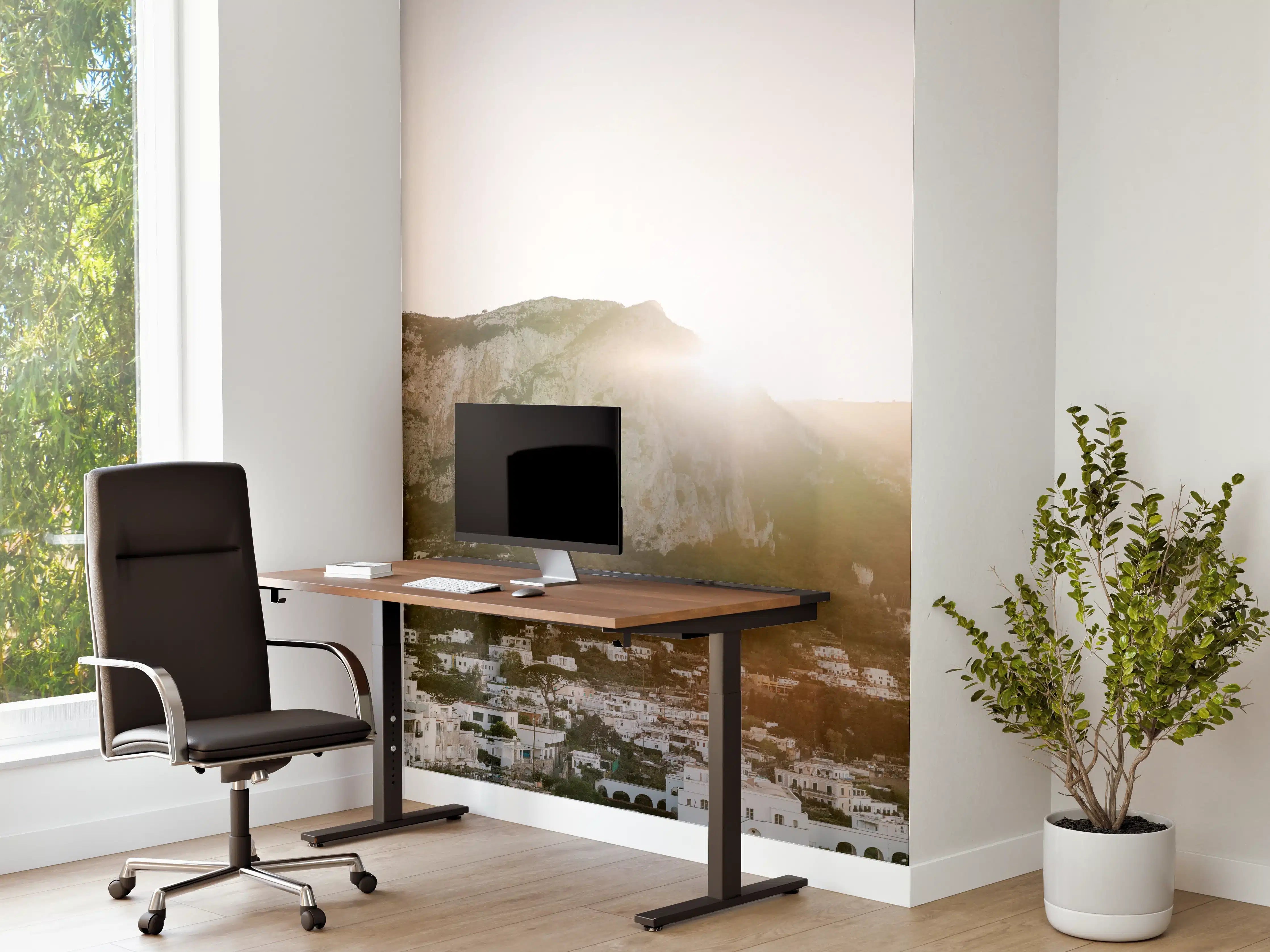 Büro Wandgestaltung - Capri Morgendämmerung Weiß
