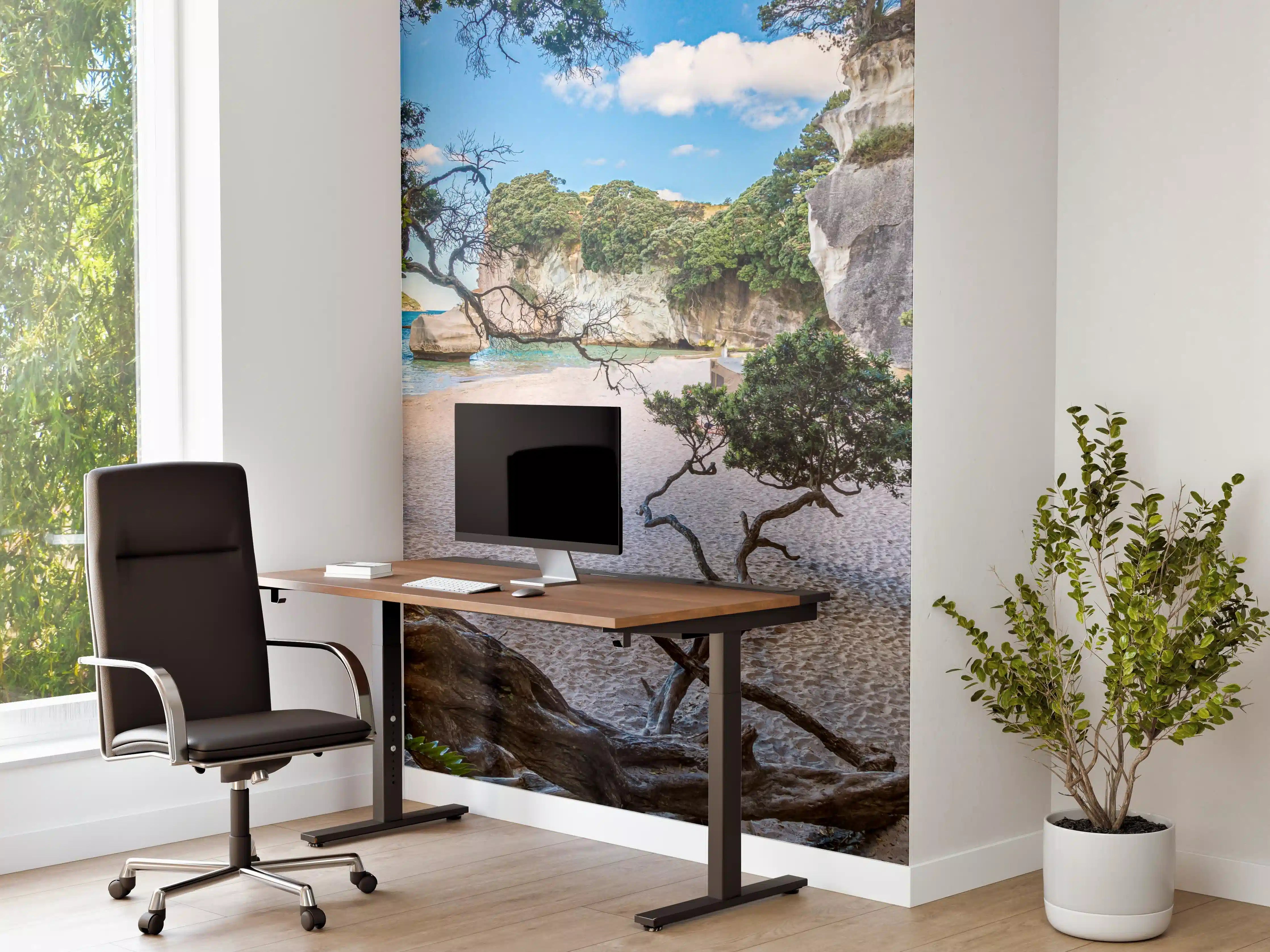 Büro Wandgestaltung - Cathedral Cove Paradiesstrand