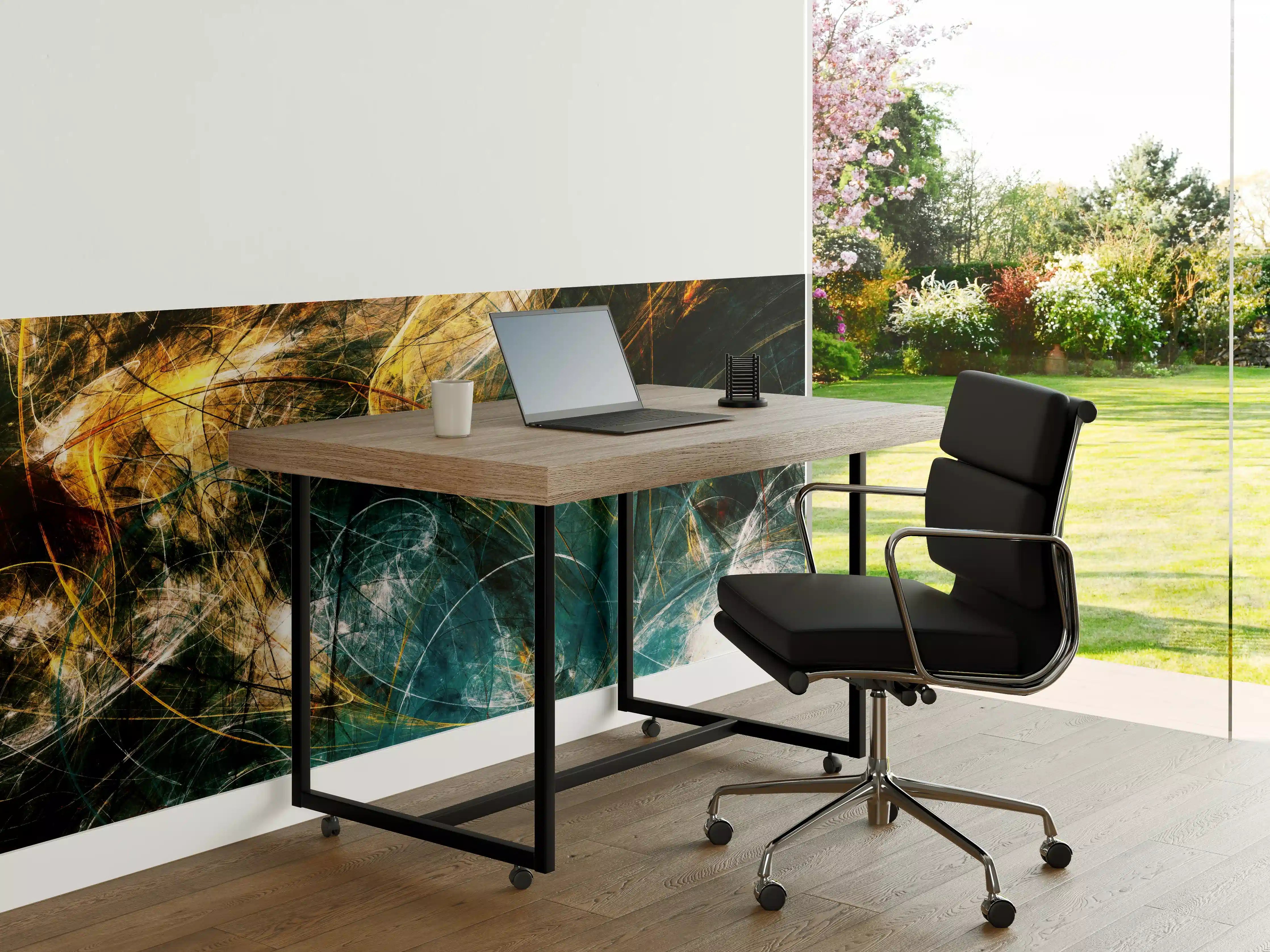 Büro Wandgestaltung - Chaotische 3D- Illustration