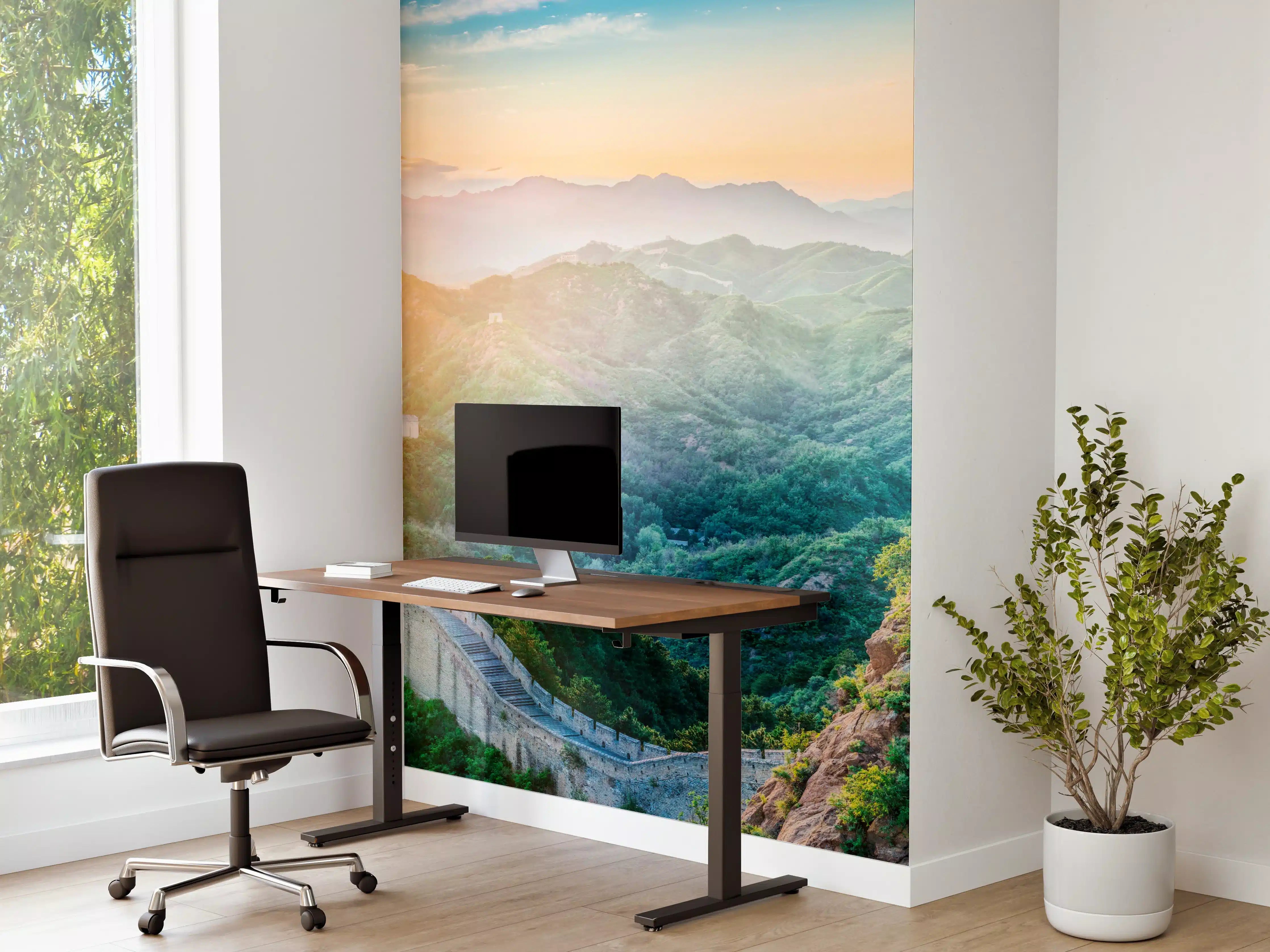 Büro Wandgestaltung - Chinesische Mauer Panorama Sonnenaufgang