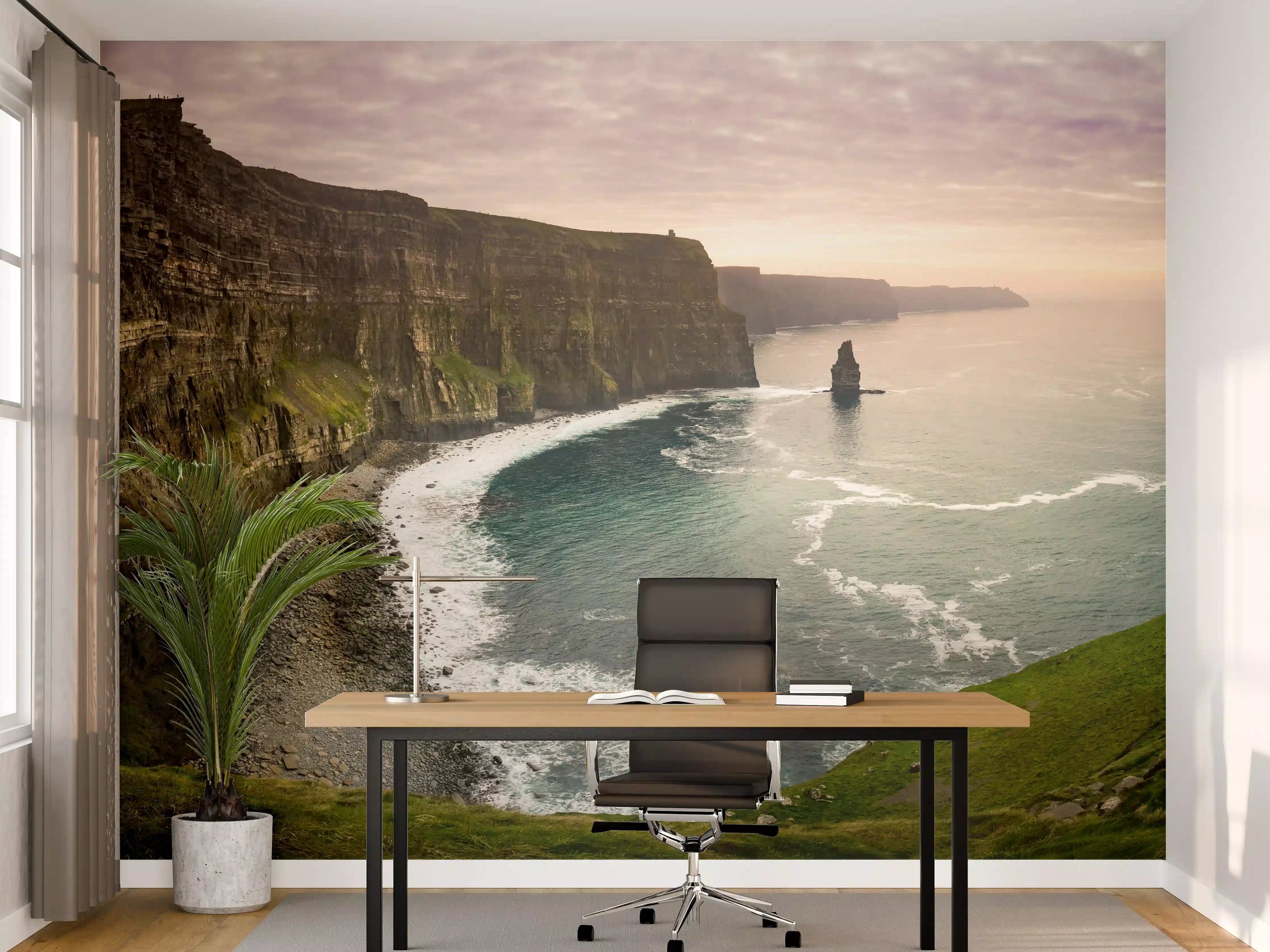 Büro Wandgestaltung - Cliffs of Moher in Irland