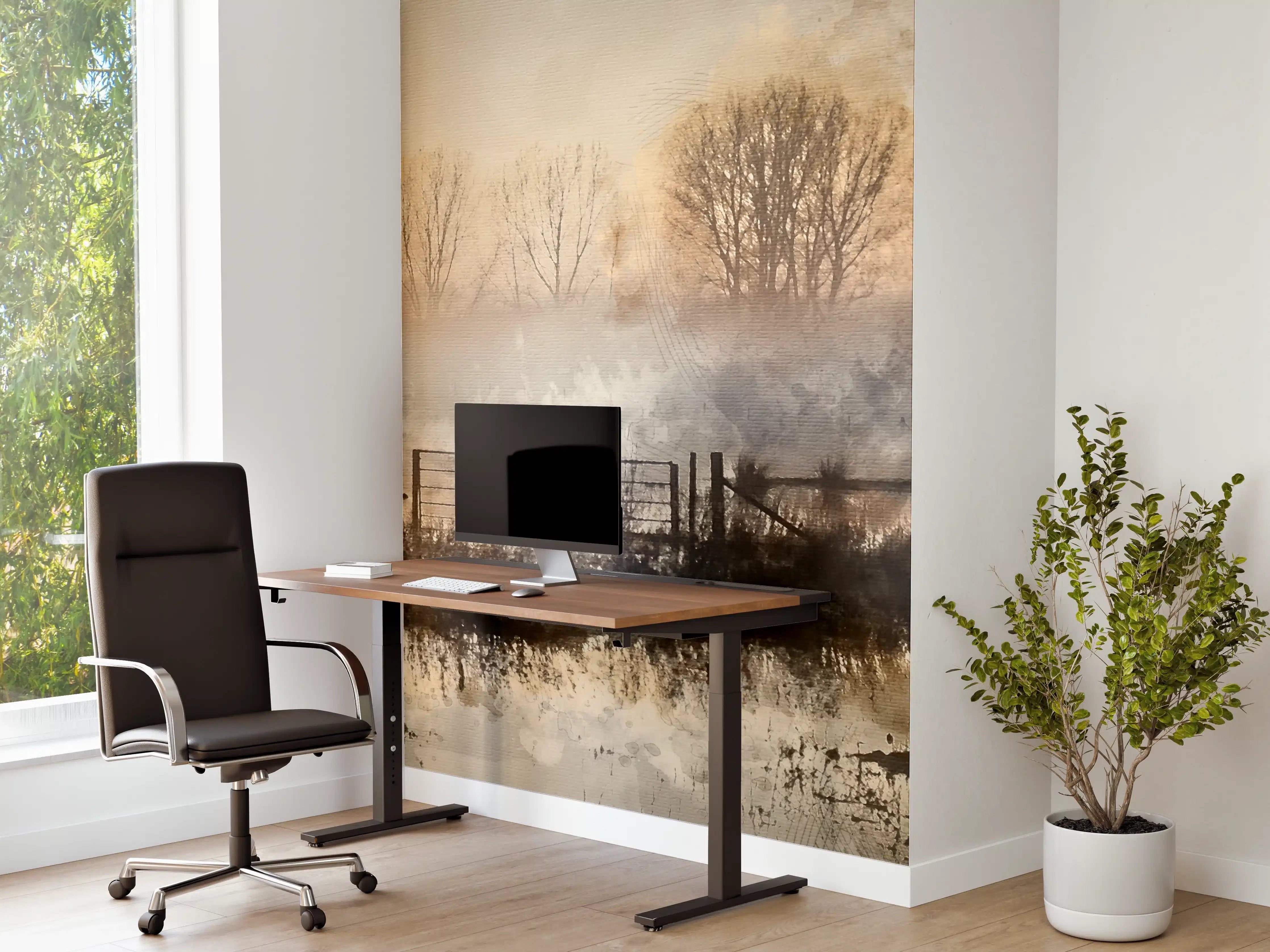 Büro Wandgestaltung - Dämmerungsstimmung auf dem Land