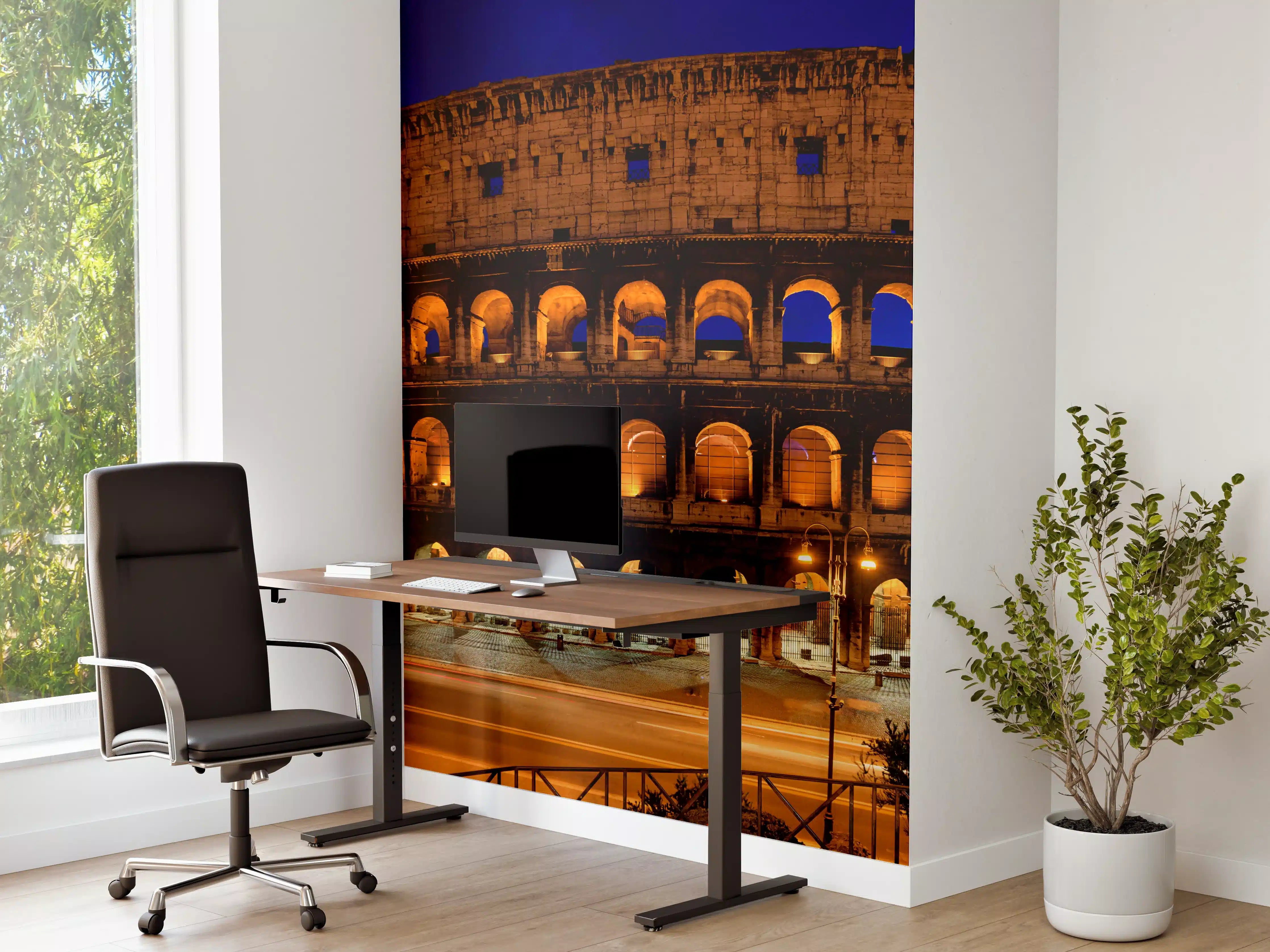 Büro Wandgestaltung - Das Kolosseum bei Nacht in Rom