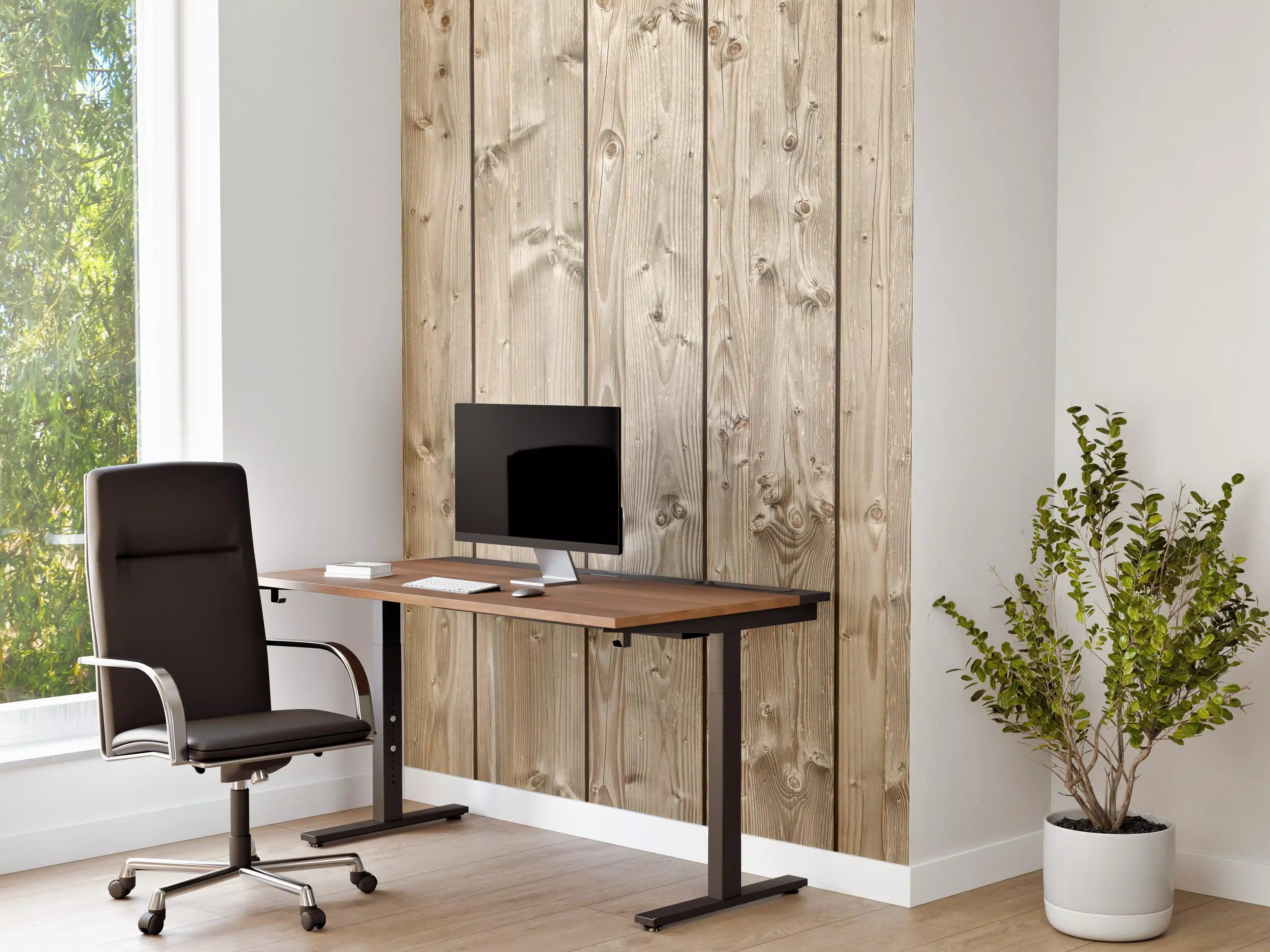Büro Wandgestaltung - Dekorative Holztextur