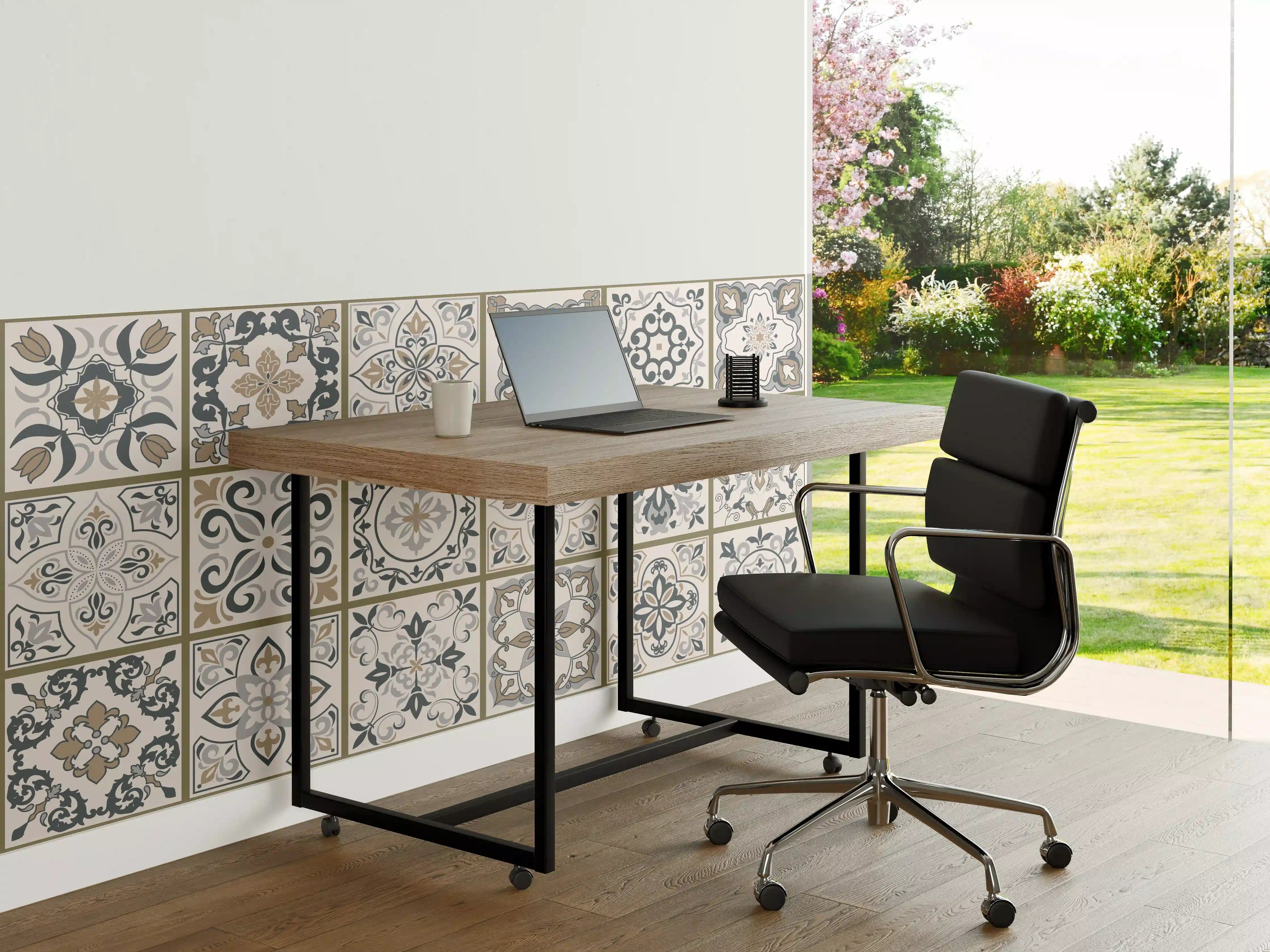 Büro Wandgestaltung - Dekorative Musterfliesen