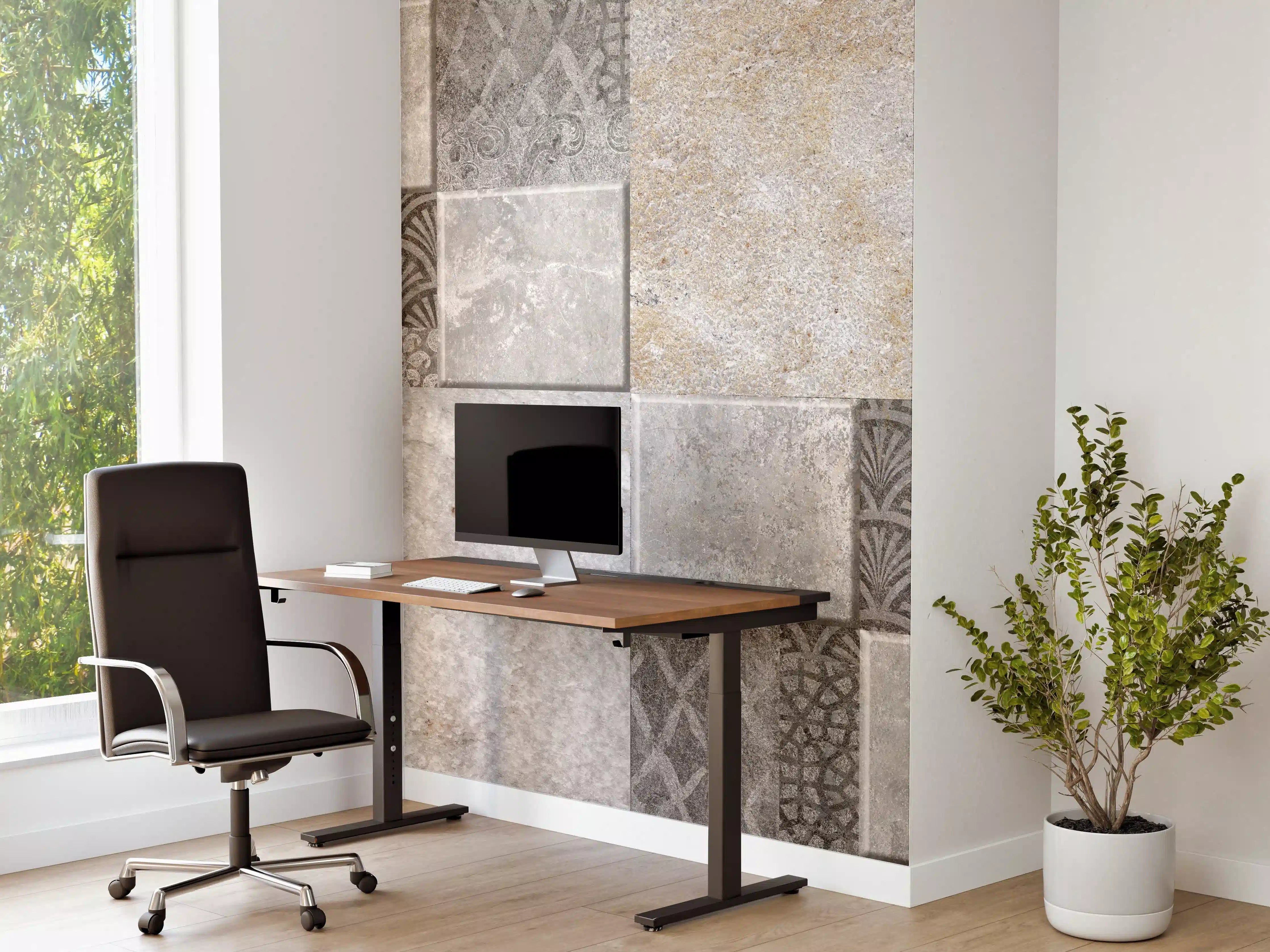 Büro Wandgestaltung - Dekorativer Steinmosaik