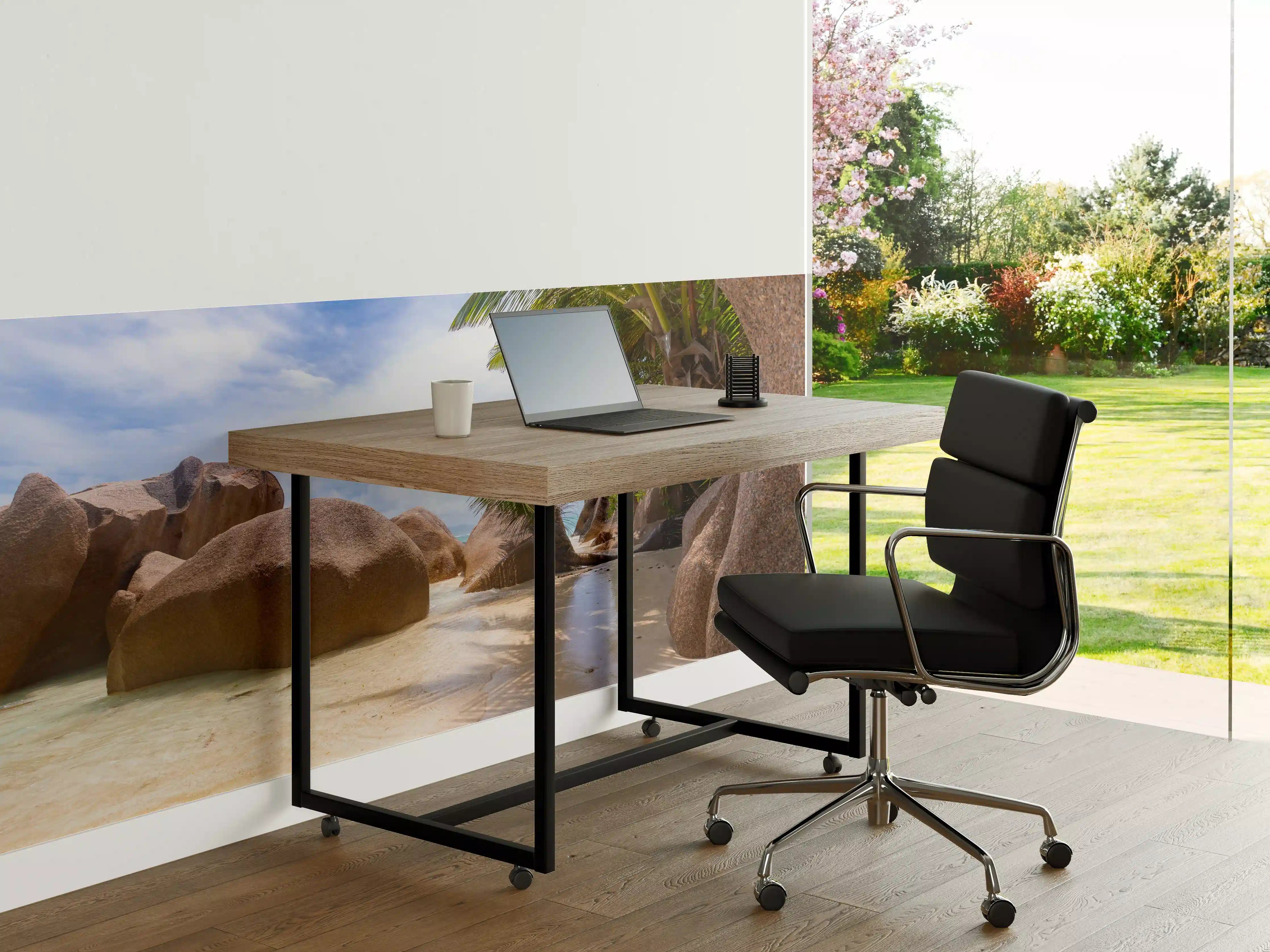 Büro Wandgestaltung - Der Traumstrand - Anse Source d Argent