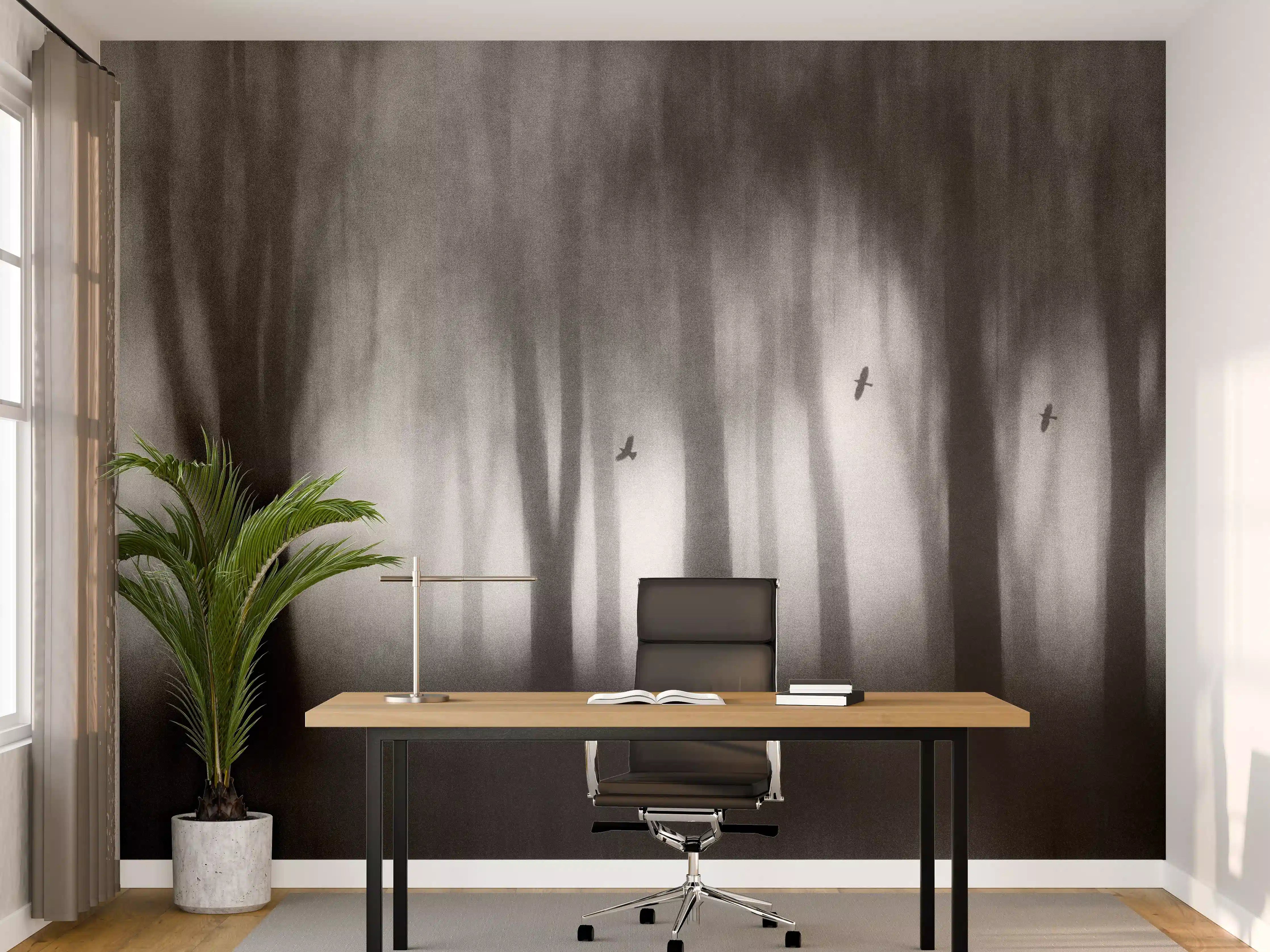 Büro Wandgestaltung - Dichter Nebel
