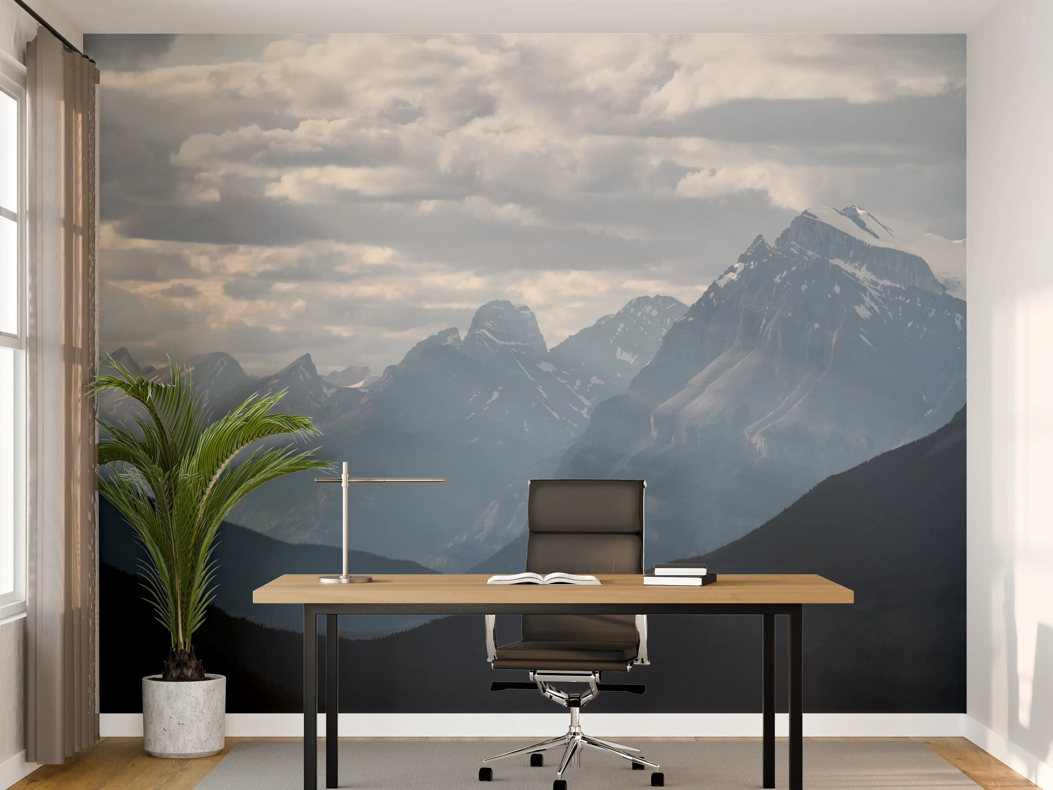 Büro Wandgestaltung - Dramatische Landschaft entlang der Icefields Park